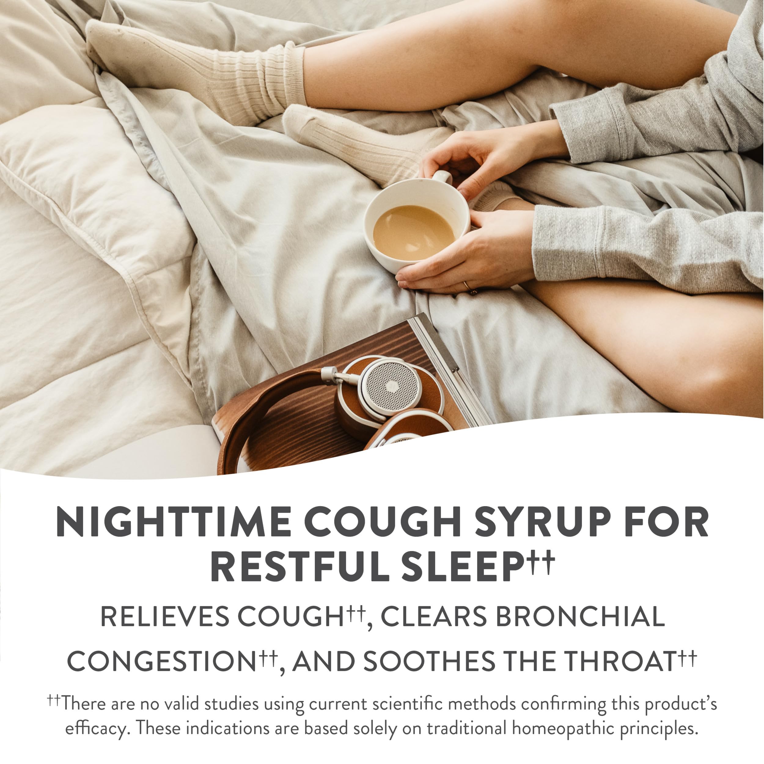 Nature's Way Boericke & Tafel Nighttime Cough & Bronchial Syrup, Cough Suppressant, Promotes Restful Sleep, 8 Fl. Oz