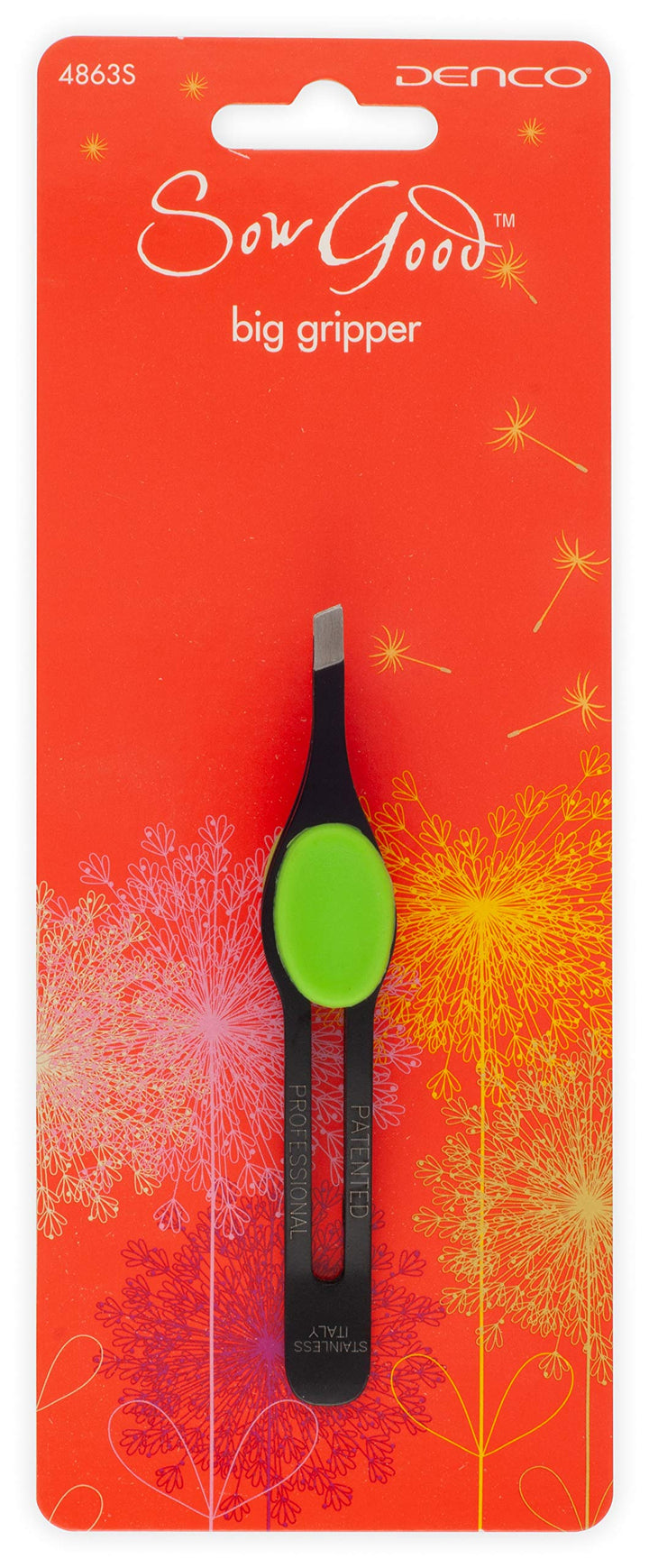Denco Sow Good Big Gripper Slant Tip Tweezers, Assorted Colors