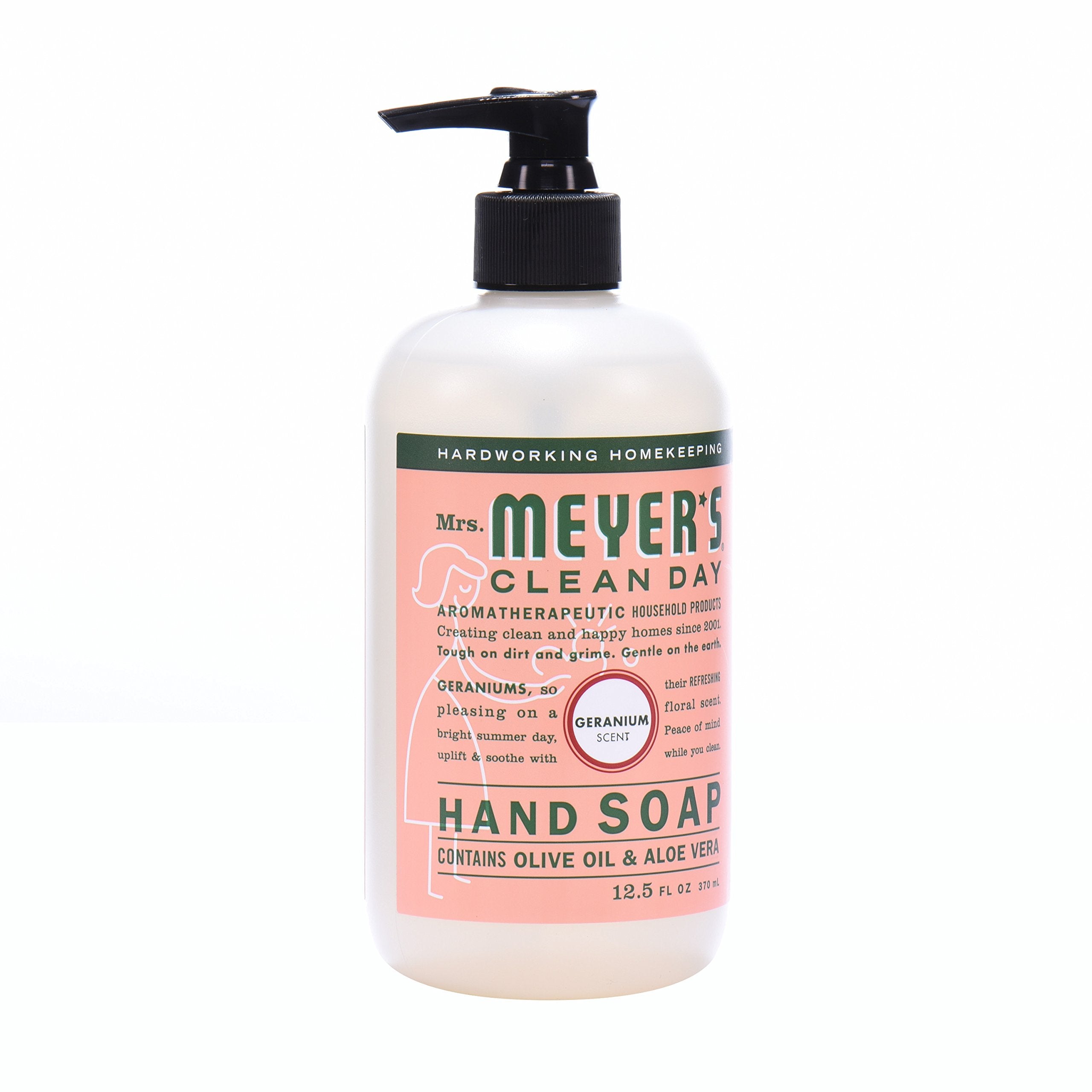 Mrs Meyers Hand Soap Geranium 12.5 Ounce Pump (370Ml) (6 Pack)