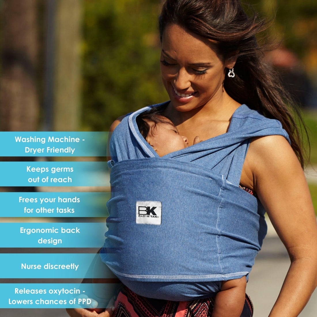 Original Baby K'tan Baby Carrier: #1 Easy Pre-Wrapped, Soft, Slip-On, No Rings, No Buckles | 5 in 1 Baby Sling Gift | The Best Hands Free Infant Wrap For Newborn to Toddler up to 35lb (See Size Chart)