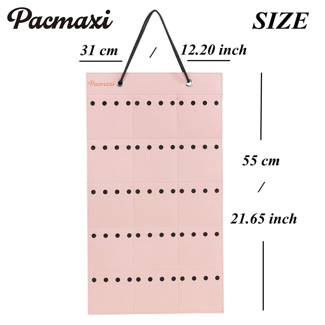 Baby Headband Organizer,Headband Holder for Baby Girl, Large Capacity Hair Bows Clips Hanging Organizer (Pink)