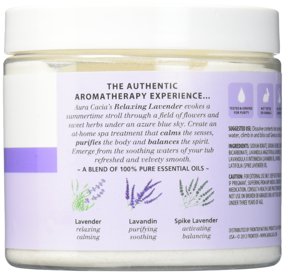 Aura Cacia Mineral Bath Relaxing Lavender