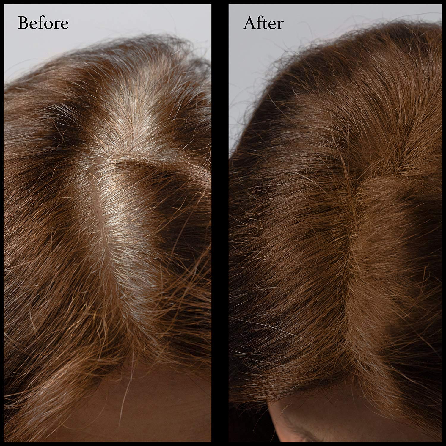 Root Concealer Touch Up Powder | All-Natural Crushed Minerals Without Brush | Fast and Easy Total Gray Hair Cover up For Black | Brown | Auburn and Blonde Hair .32 ounce (Without Brush, Darkest Brown)