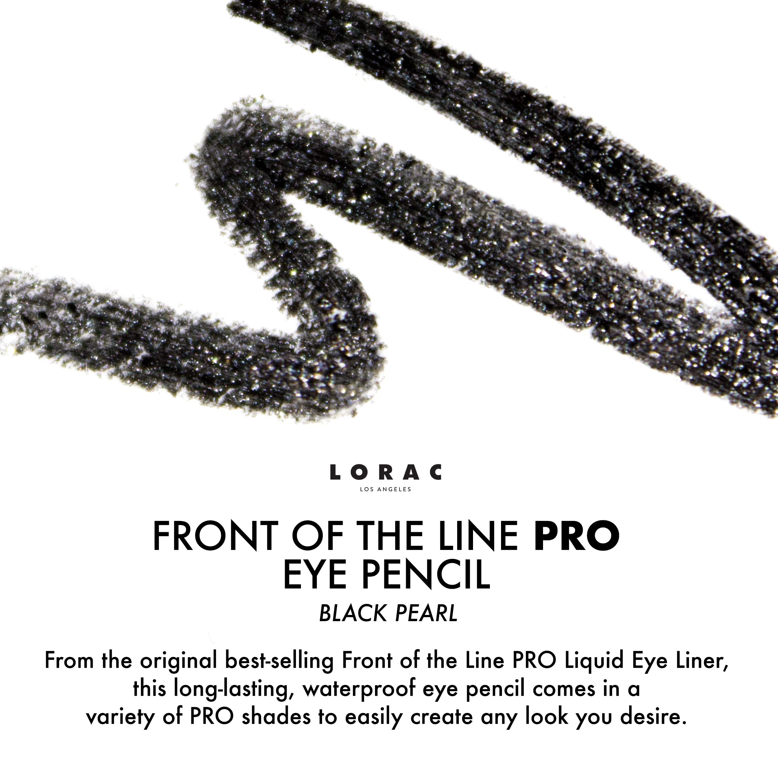 LORAC Front of the Line Pro Eye Pencil Black Pearl 0.012 oz.