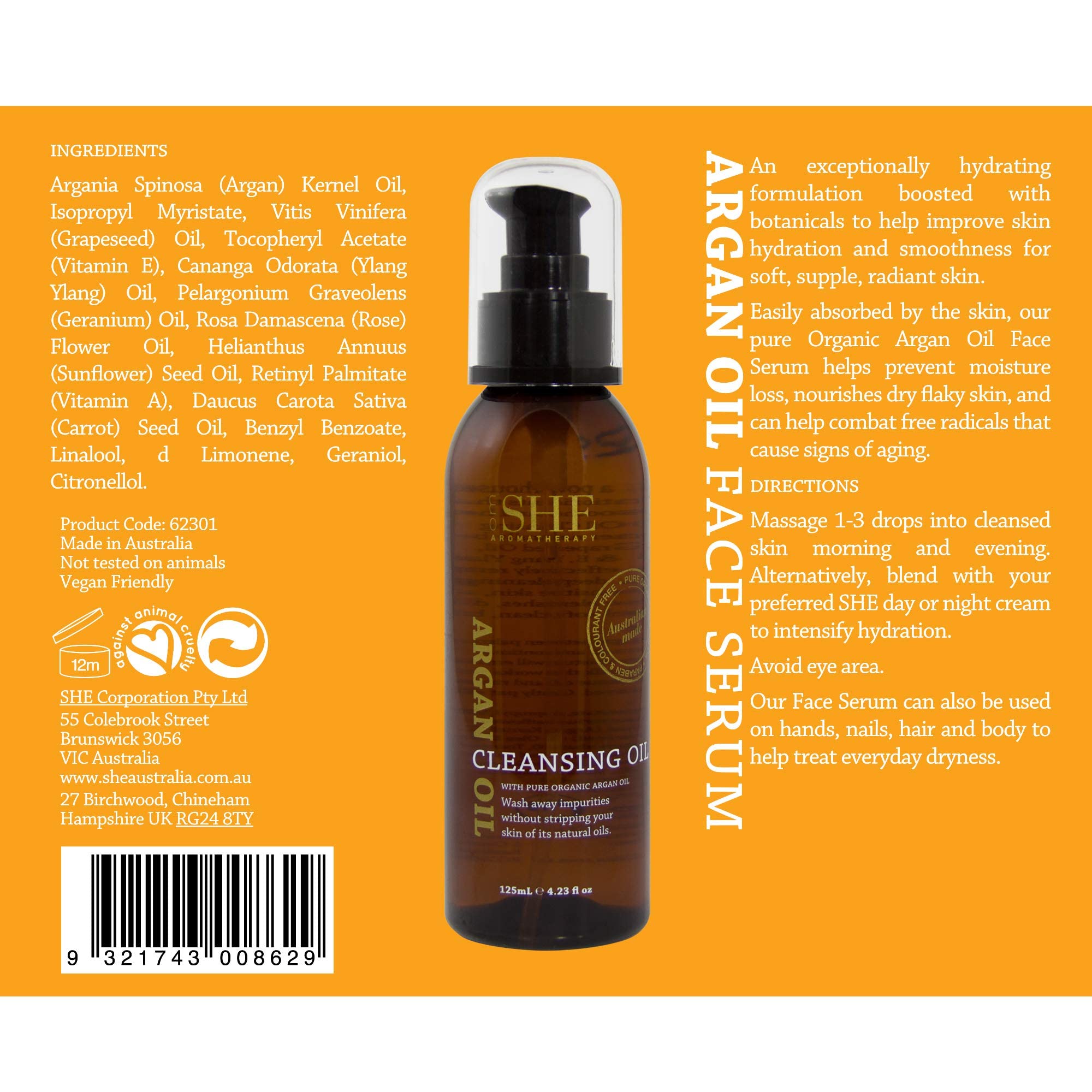 M&O Om She Argan Oil-Cleansing 125Ml