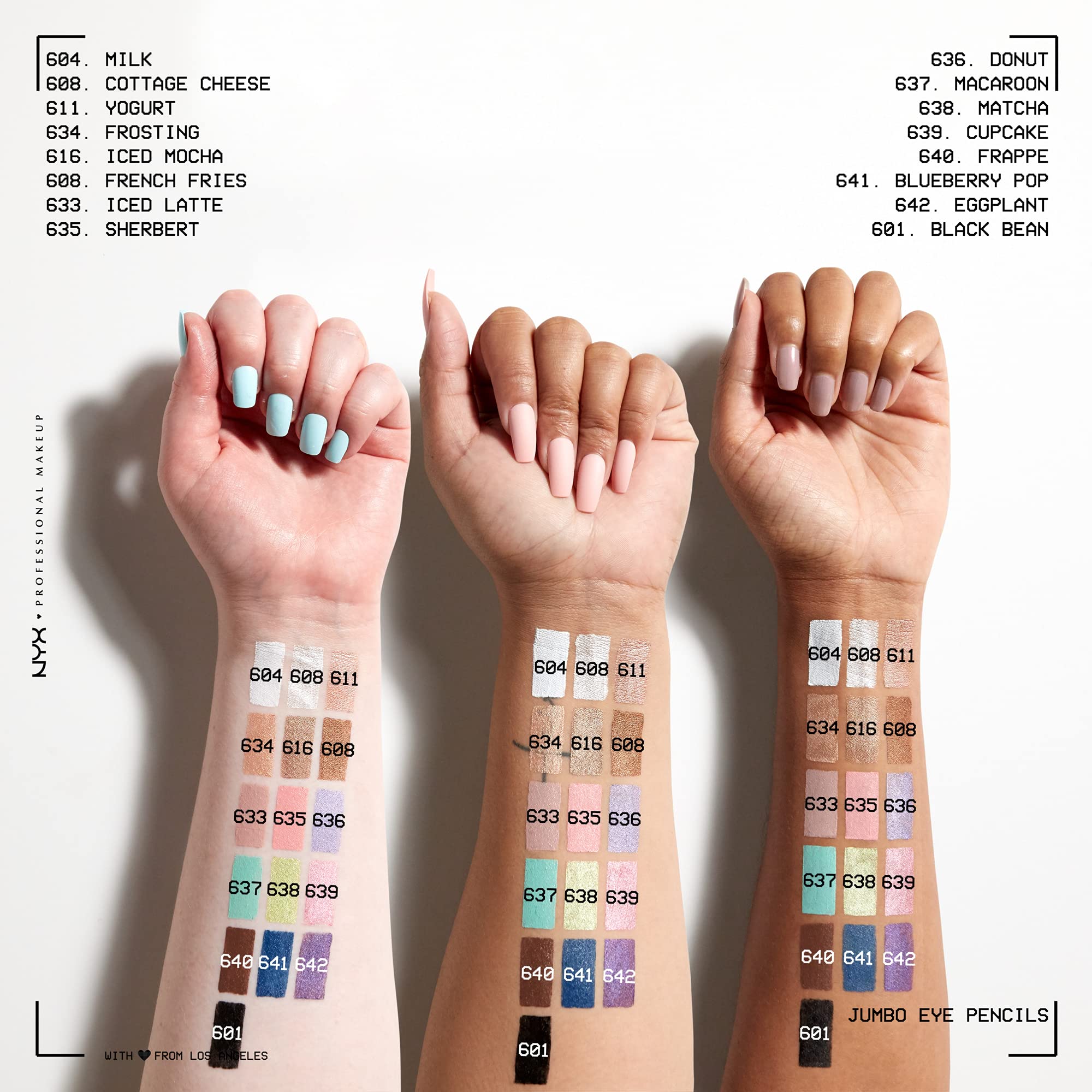 NYX PROFESSIONAL MAKEUP Jumbo Eye Pencil, Eyeshadow & Eyeliner Pencil - Matcha (Green)