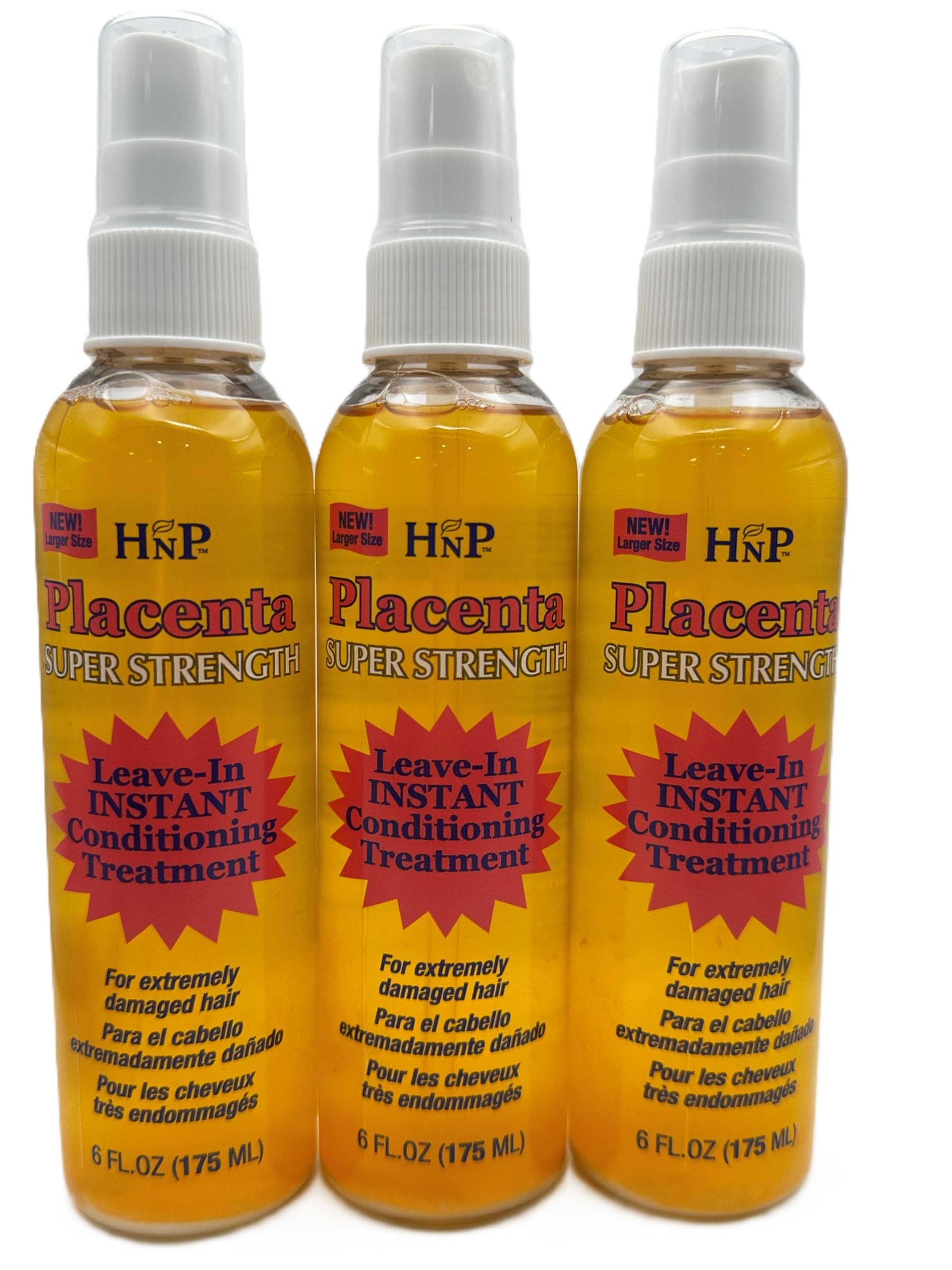 Hask Placenta Leave-In Cond. Treatment Super Strength 5oz (3 Pack)