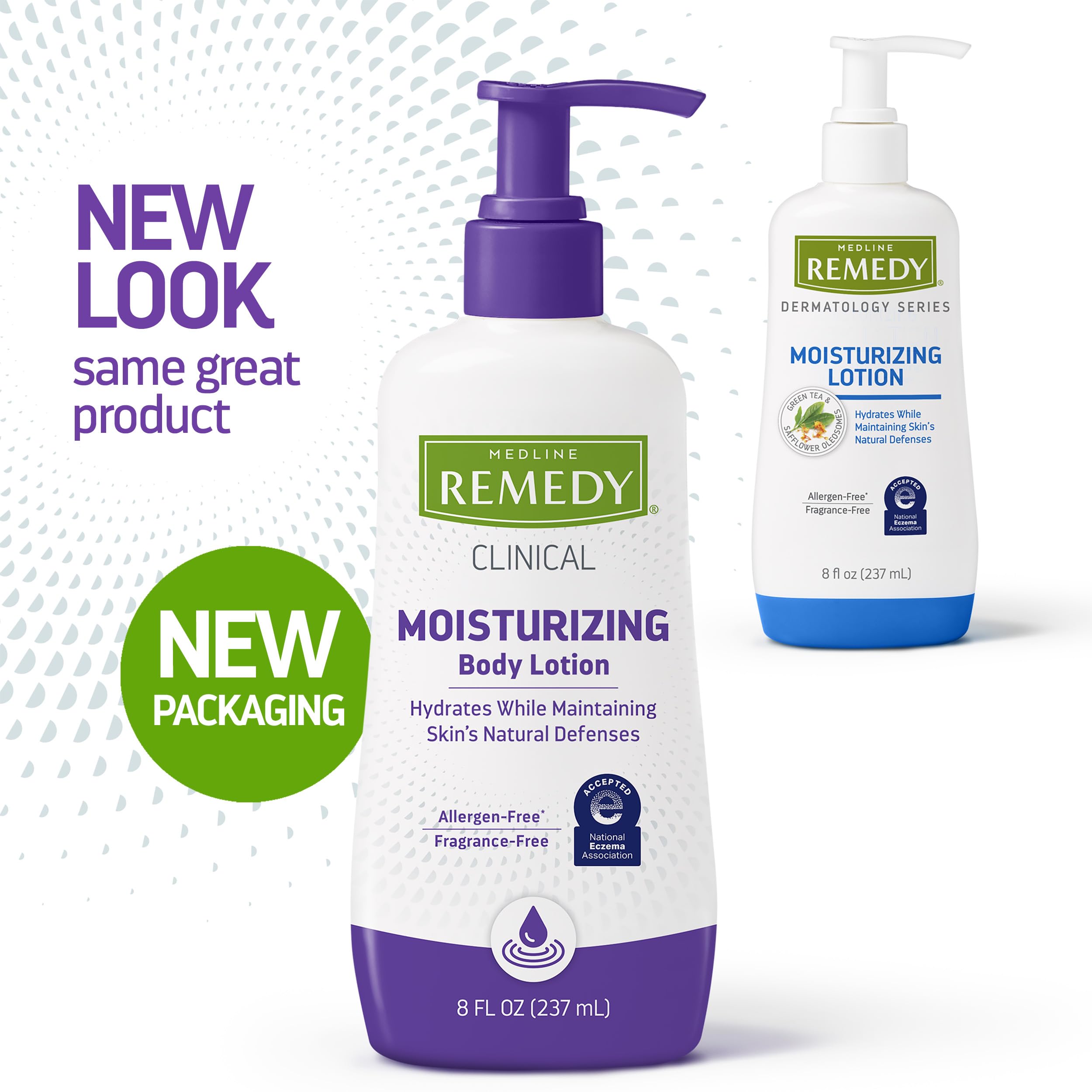 Medline Remedy Clinical Skin Cream Moisturizer, Fragrance-Free (8 fl oz), Nourishing for Dry Skin, Paraben and Sulfate-Free Lotion For Face and Body, Hypoallergenic Moisturizer for Sensitive Skin