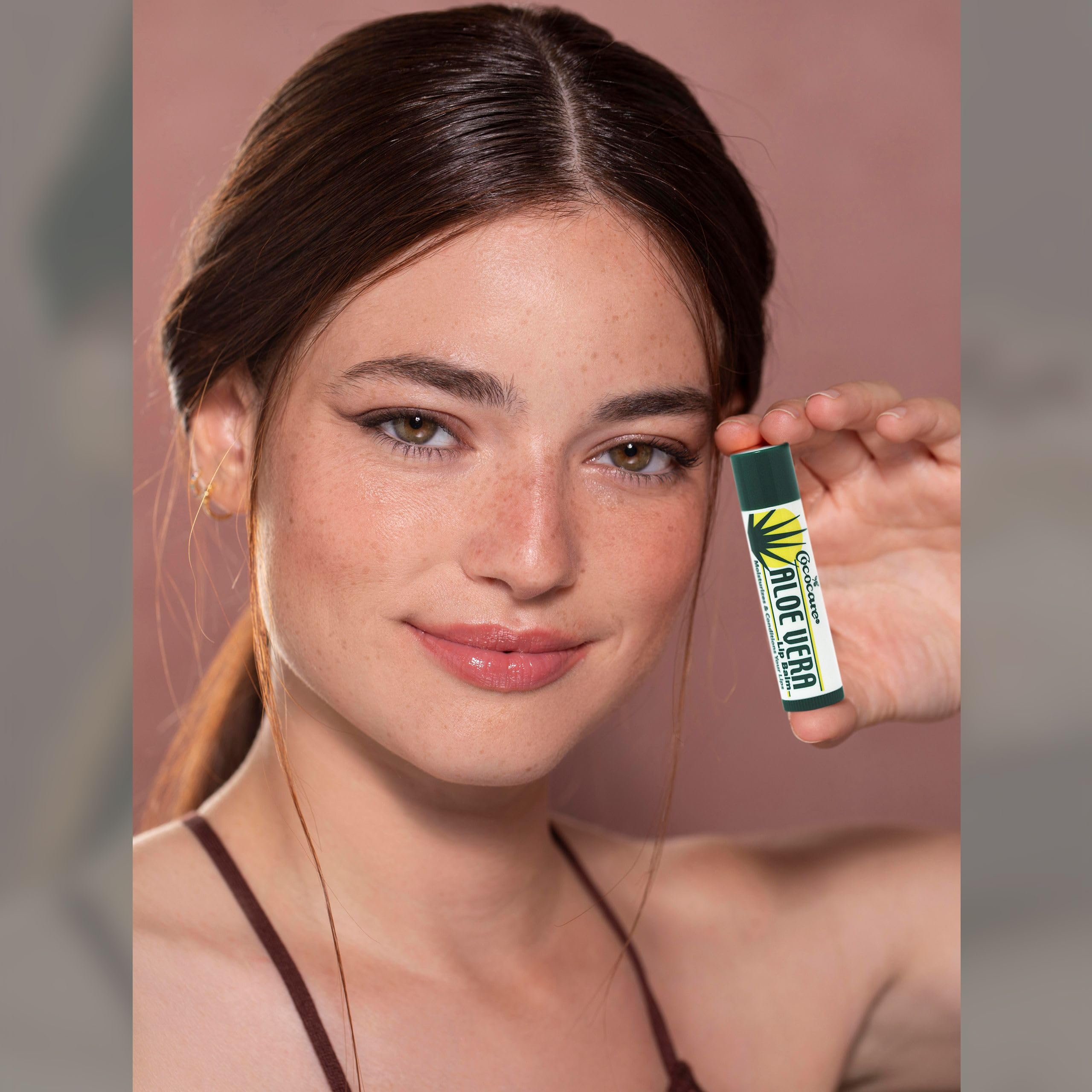 Cococare Aloe Vera Lip Balm 0.15 Oz - Lip Balm for Chapped Lips - 2 Pack