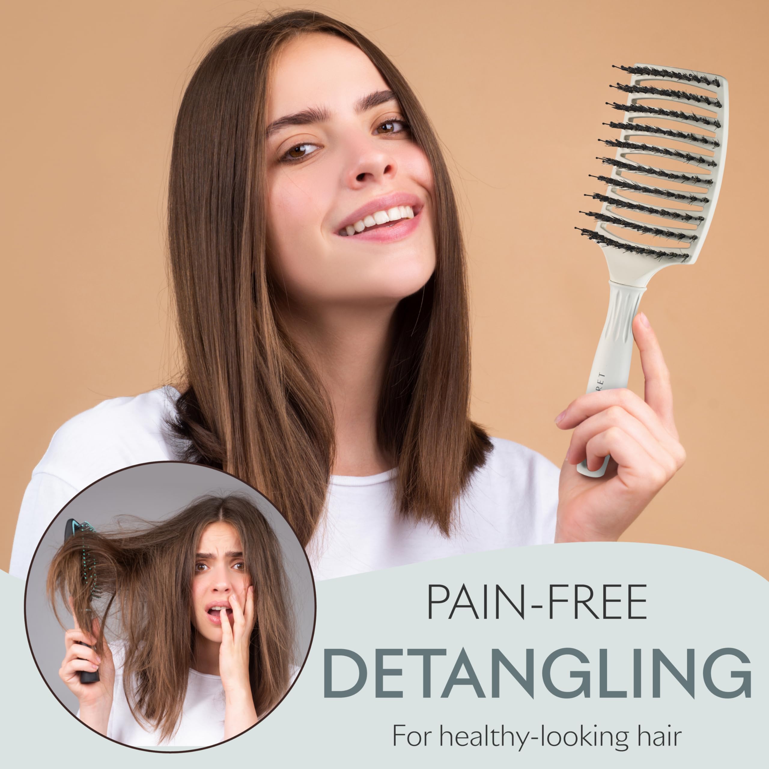 SEACRET Minerals From The Dead Sea Pro Styling Hair Brush, Wide