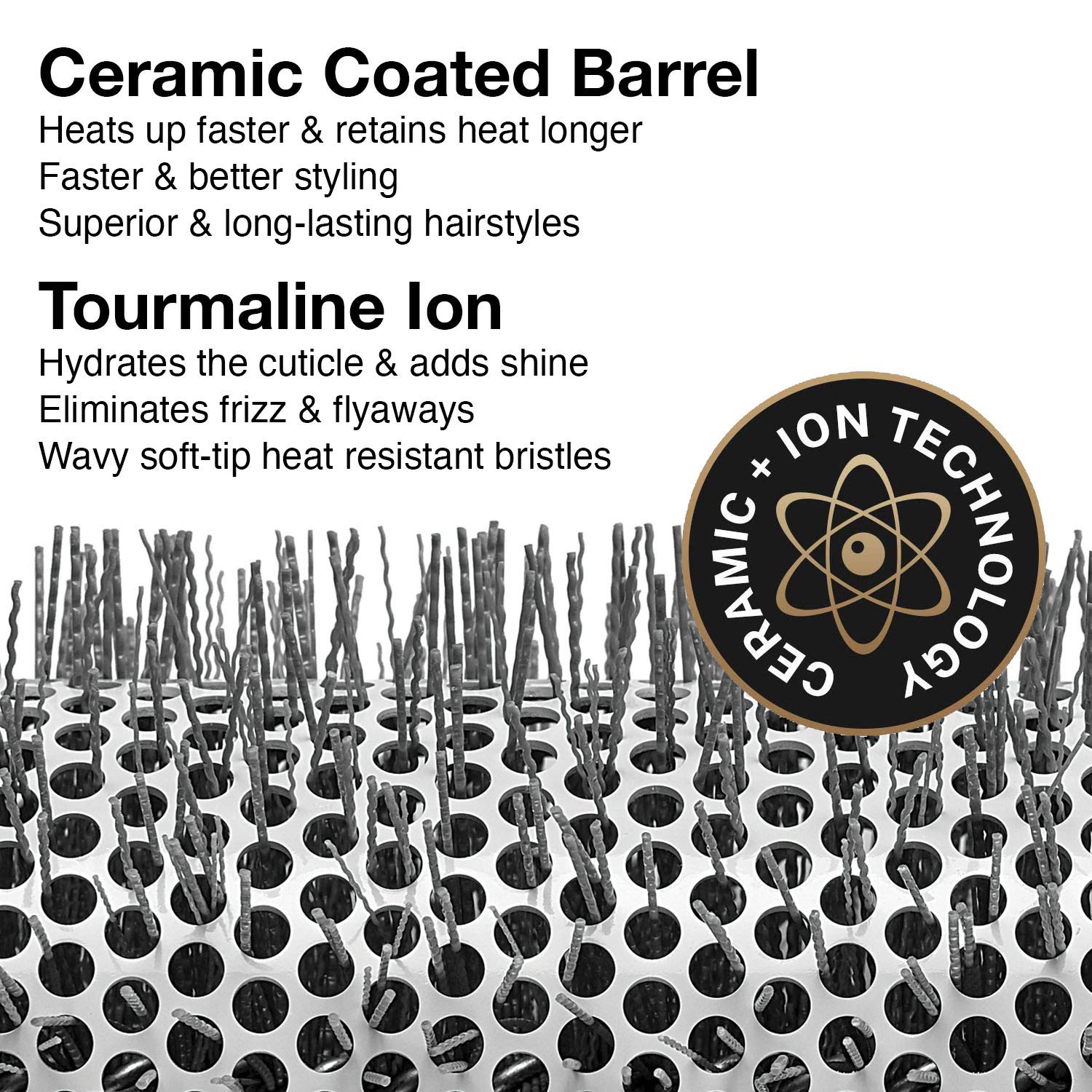 Olivia Garden Ceramic + Ion Speed XL Extra Long Barrel Hair Brush Set