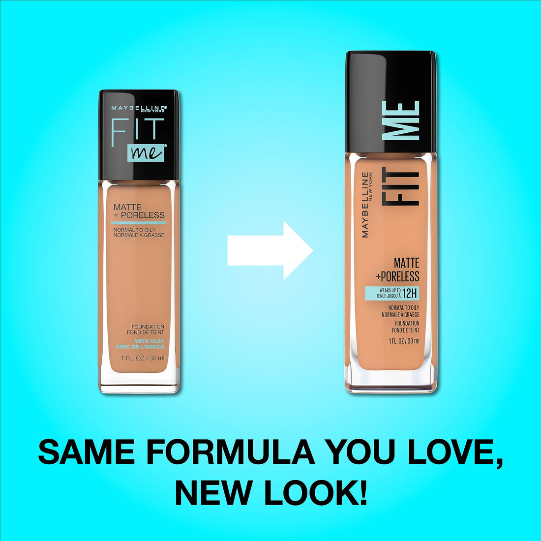 Maybelline New York Fit Me Matte Plus Poreless Foundation, Nutmeg, 1 Fluid Ounce