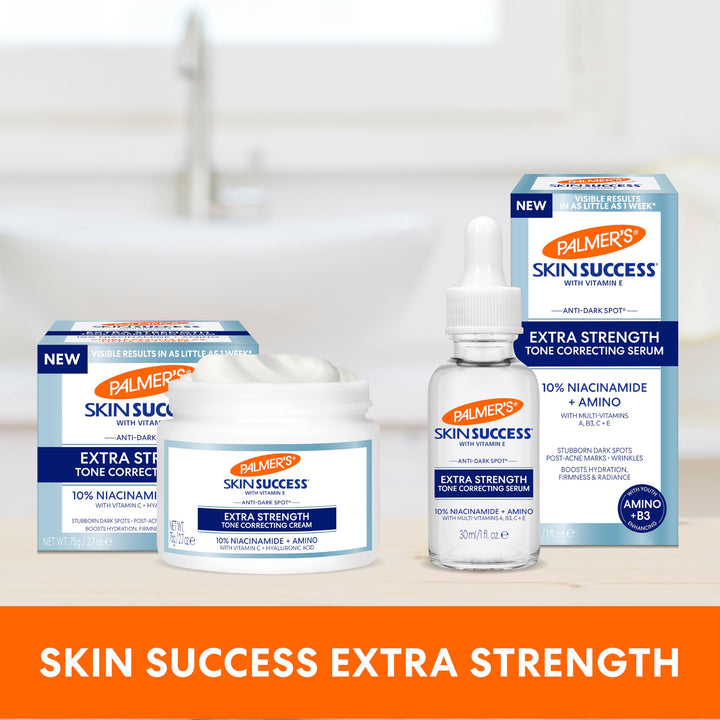 Palmer's Skin Success Skin Care Set, Extra Strength Tone Correcting Serum & Cream (Pack of 2) Niacinamide & Amino Acids for a More Radiant Complexion, Dark Spot Corrector for Discoloration & Age Spots