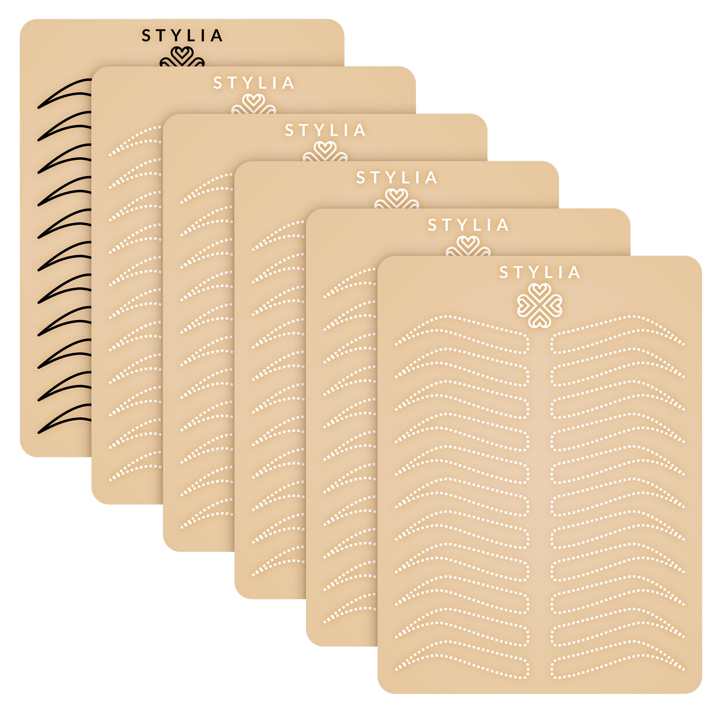 Stylia Microblading Eyebrow Practice Tattoo Skin, 3mm Tattoo Practice Skin, Fake Skin for Tattoo, Fake Skin Tattoo Skin, Fake Tattoo Skin, Real Skin Tattoo Skin, Tattoo Skin Practice Kit (6 PC)