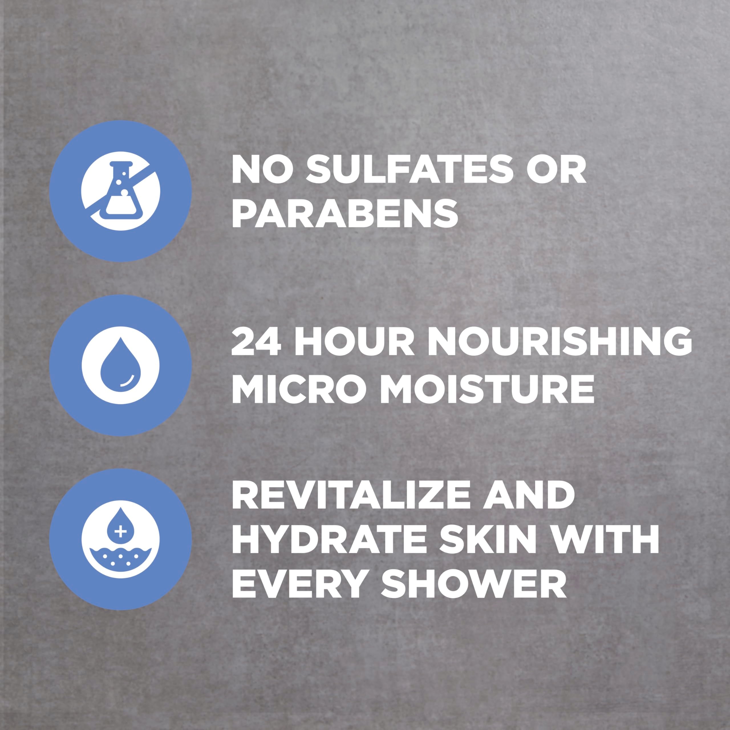 DOVE MEN + CARE Midnight Classico Body and Face Wash 4 Count for Calm, Replenished & Hydrated Skin