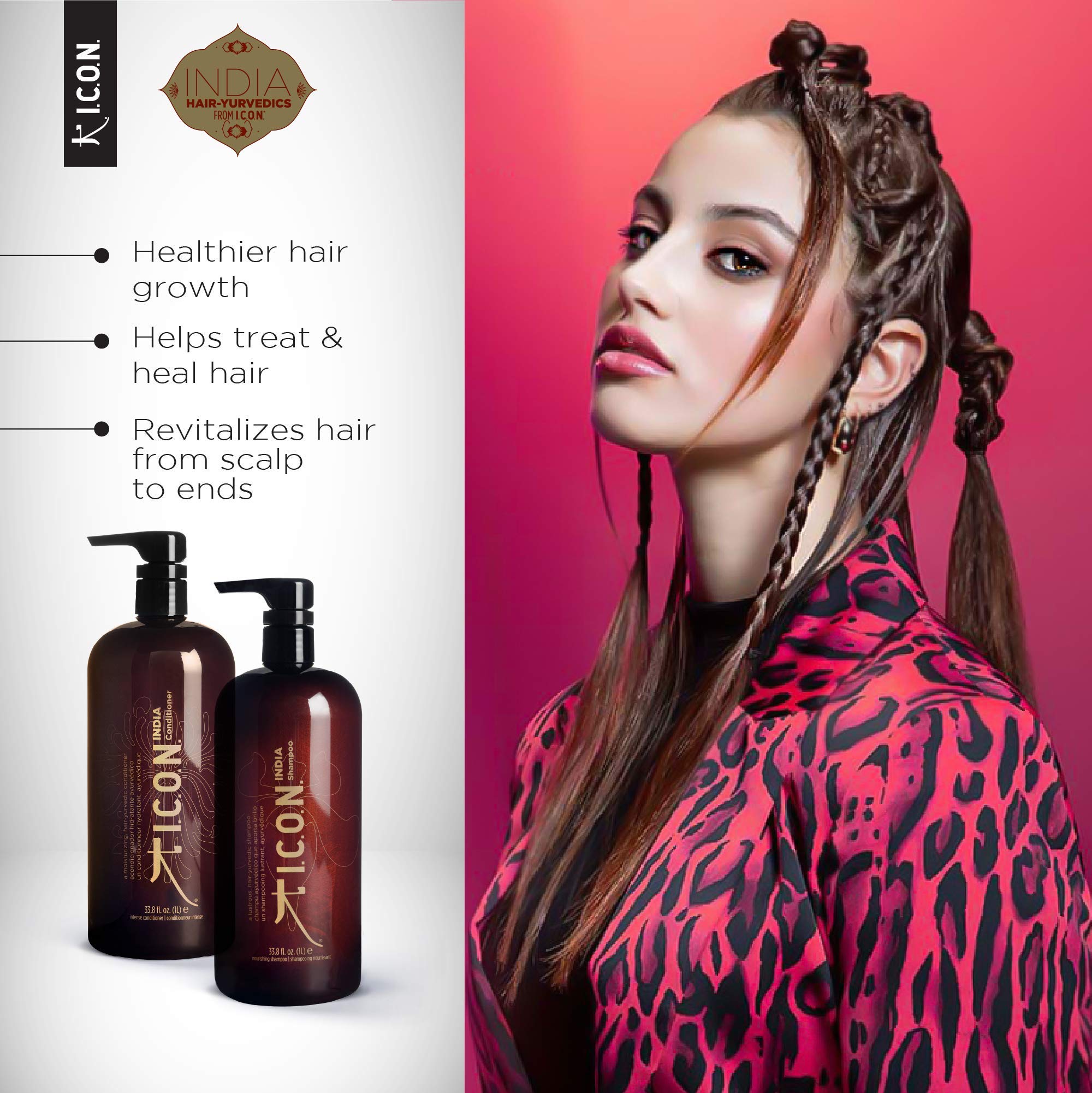 Icon India Shampoo and Conditioner Liter Duo by ICON