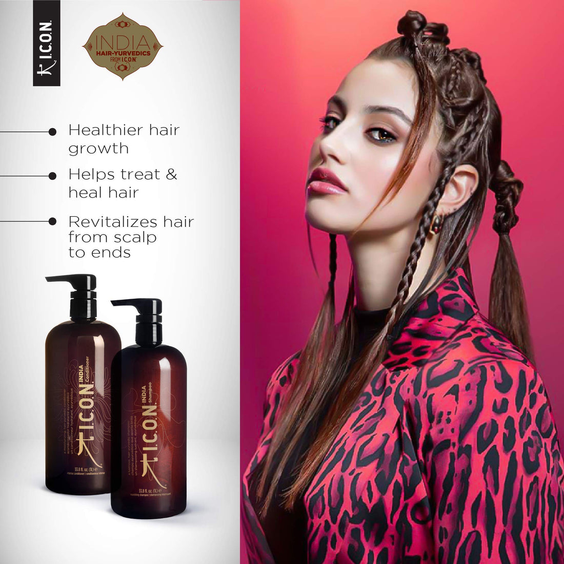 Icon India Shampoo and Conditioner Liter Duo by ICON