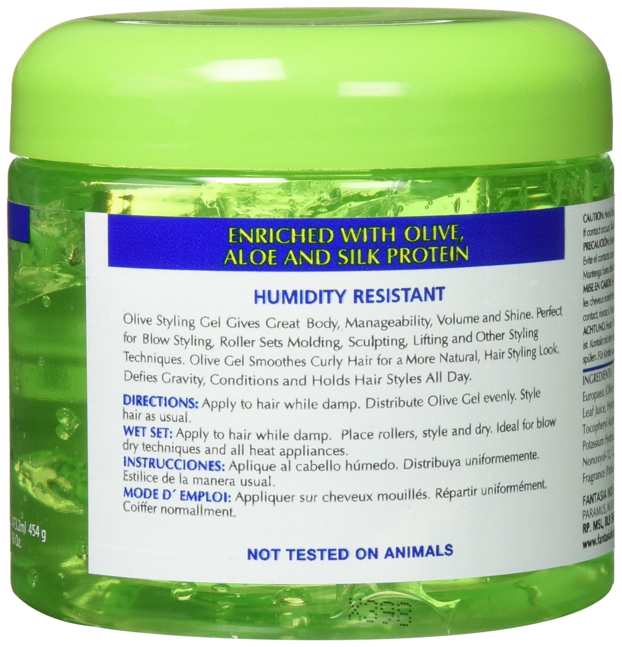 Fantasia IC Olive Oil Style Gel, 16 oz