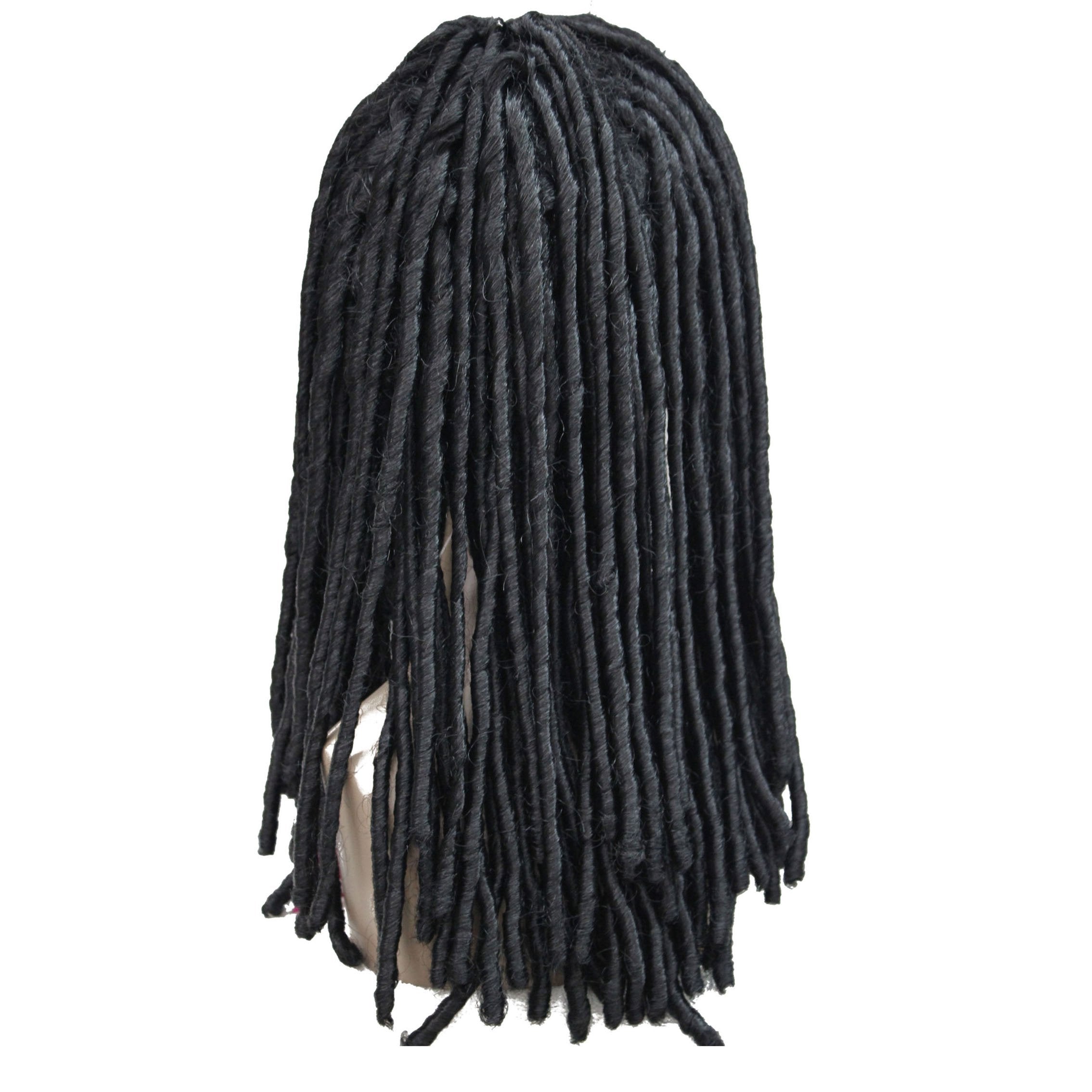 1# Black : Lydell Twist Hair Crotchet Braids Wigs Synthetic Dreadlocks Braids Hair Wig (1# Black)