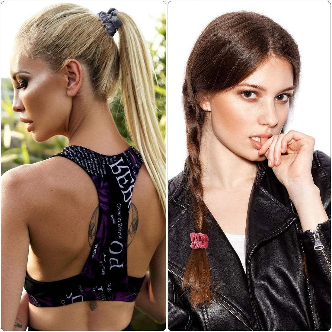 22 Pieces Colorful Velvet Scrunchies for Toddler Girls Women Small Scrunchies for Thick Thin Hair Soft Velvet Elastic Hair Ties Bands Ponytail Holder Hair Accessory for Kids with Storage Bag (Classic