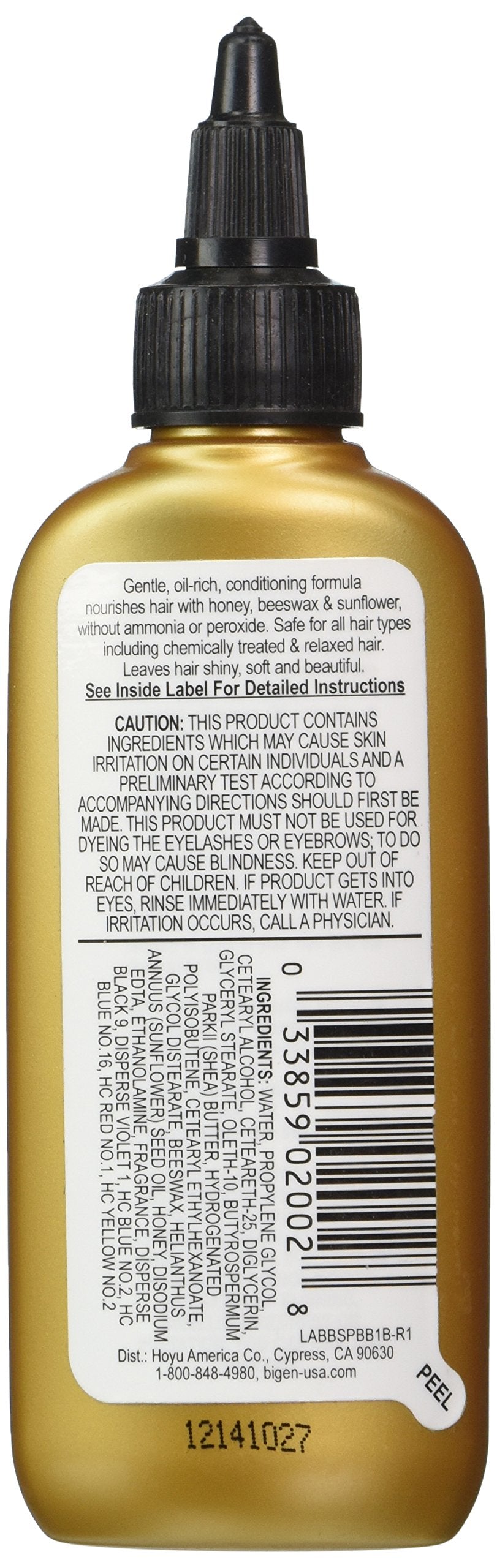 Bigen Semi Permanent Hair Color, Bluest Black, 3.0 Ounce (BSPBB1)