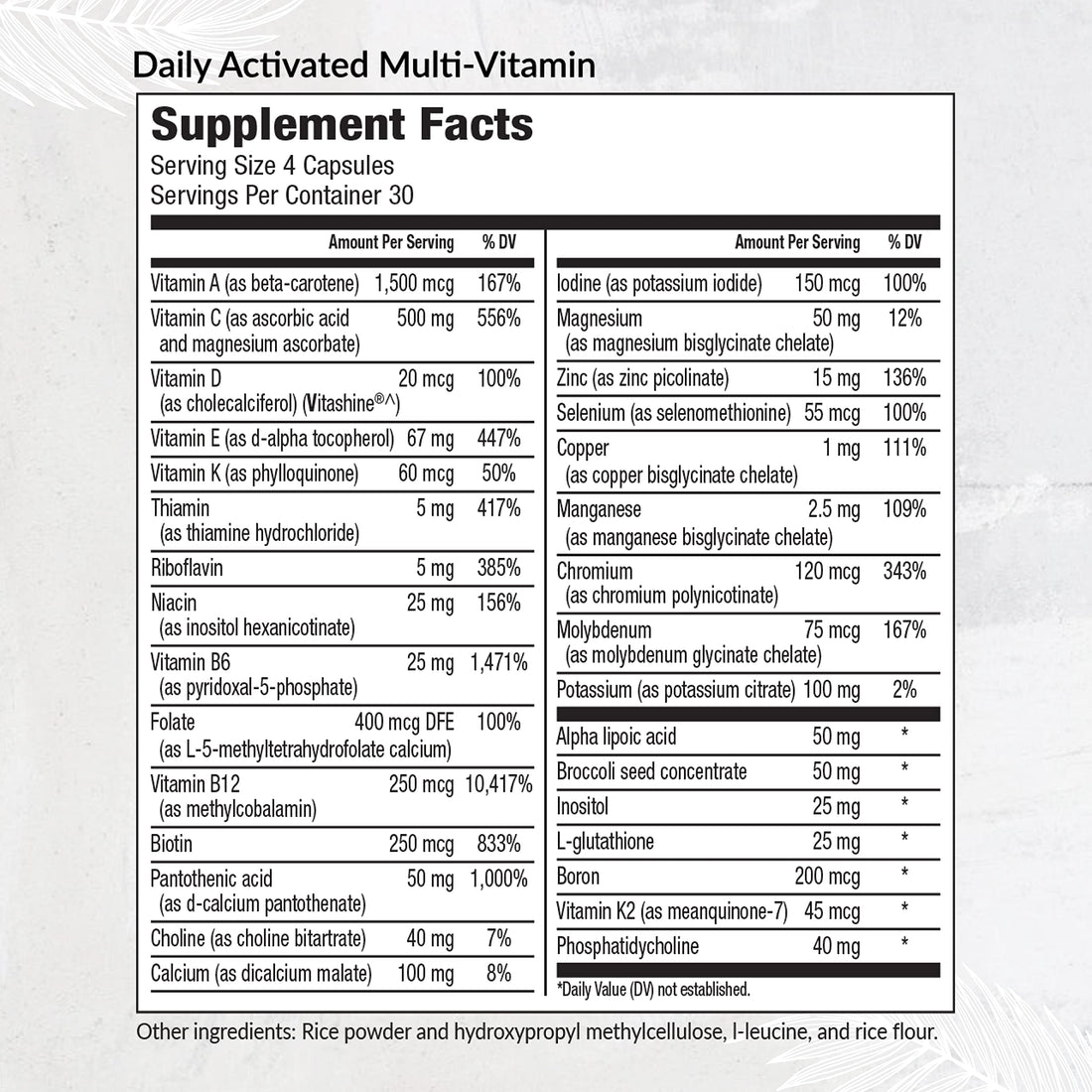 Equilife - Daily Activated Multi-Vitamin, 21 Essential Vitamins & Minerals, Antioxidant-Rich Formula, Supports Immunity, May Help Boost Energy & Improve Mood, Supports Overall Health (30 Servings)