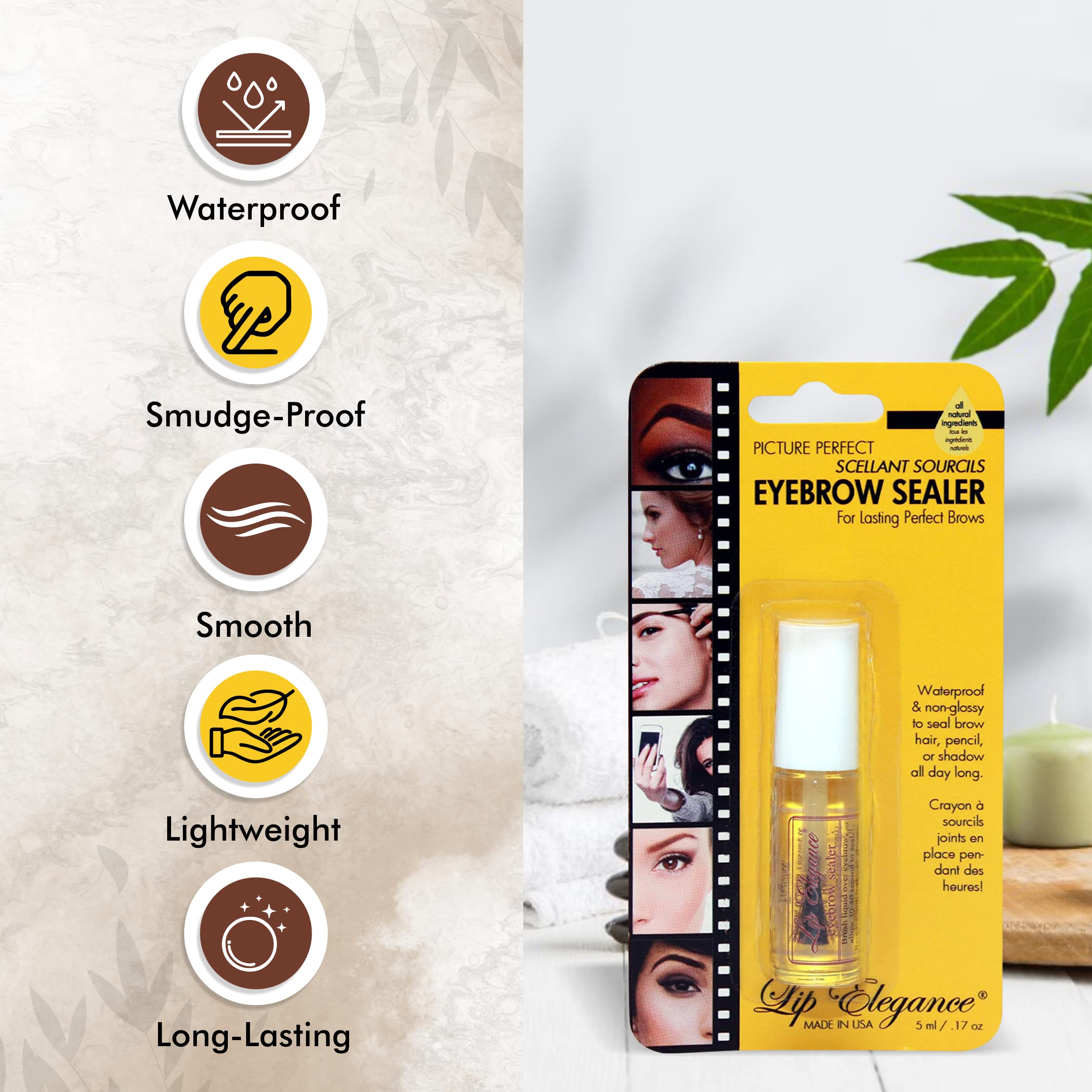 Lip Elegance Eyebrow Sealer, 0.17 oz