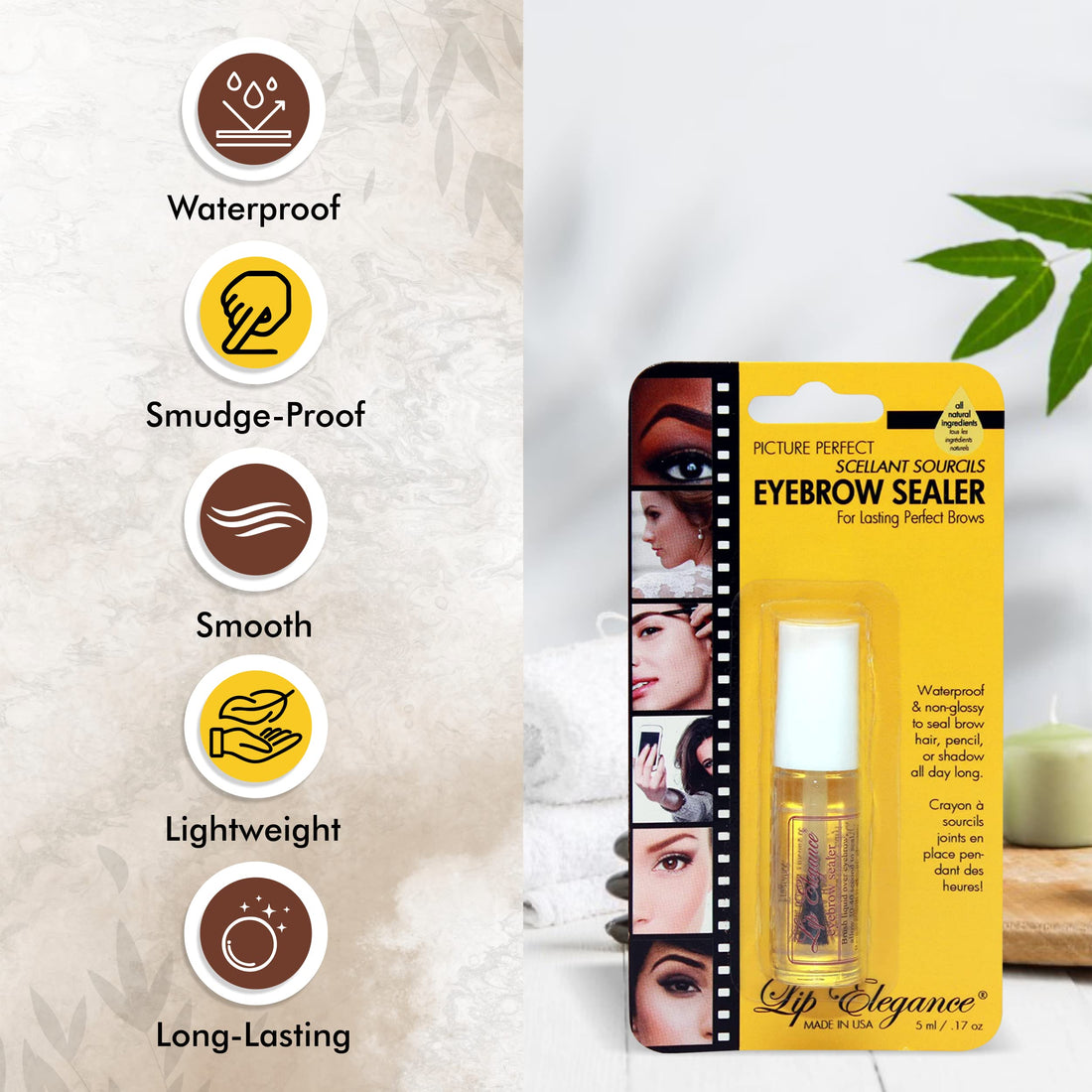 Lip Elegance Eyebrow Sealer, 0.17 oz