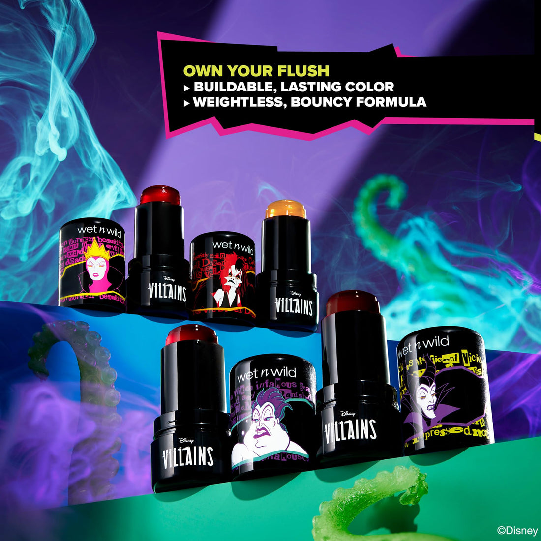 wet n wild Disney Villains Extreme Evil Jelly Blush – Vain