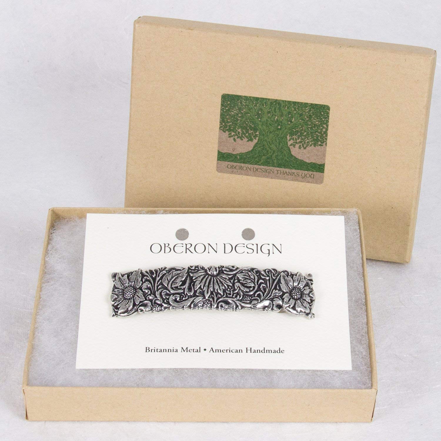 Hair Clip | Barrette | Wildflower | Handmade in the USA by Oberon Design