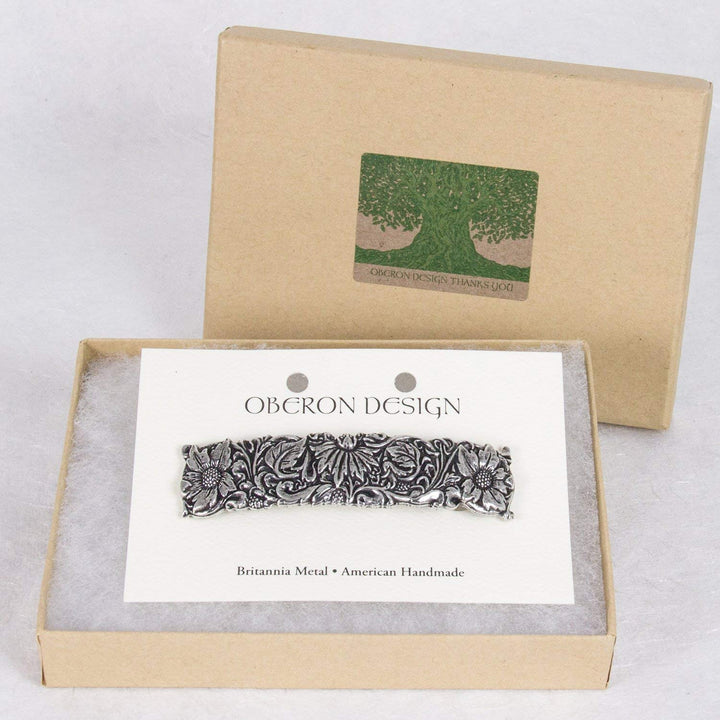 Hair Clip | Barrette | Wildflower | Handmade in the USA by Oberon Design