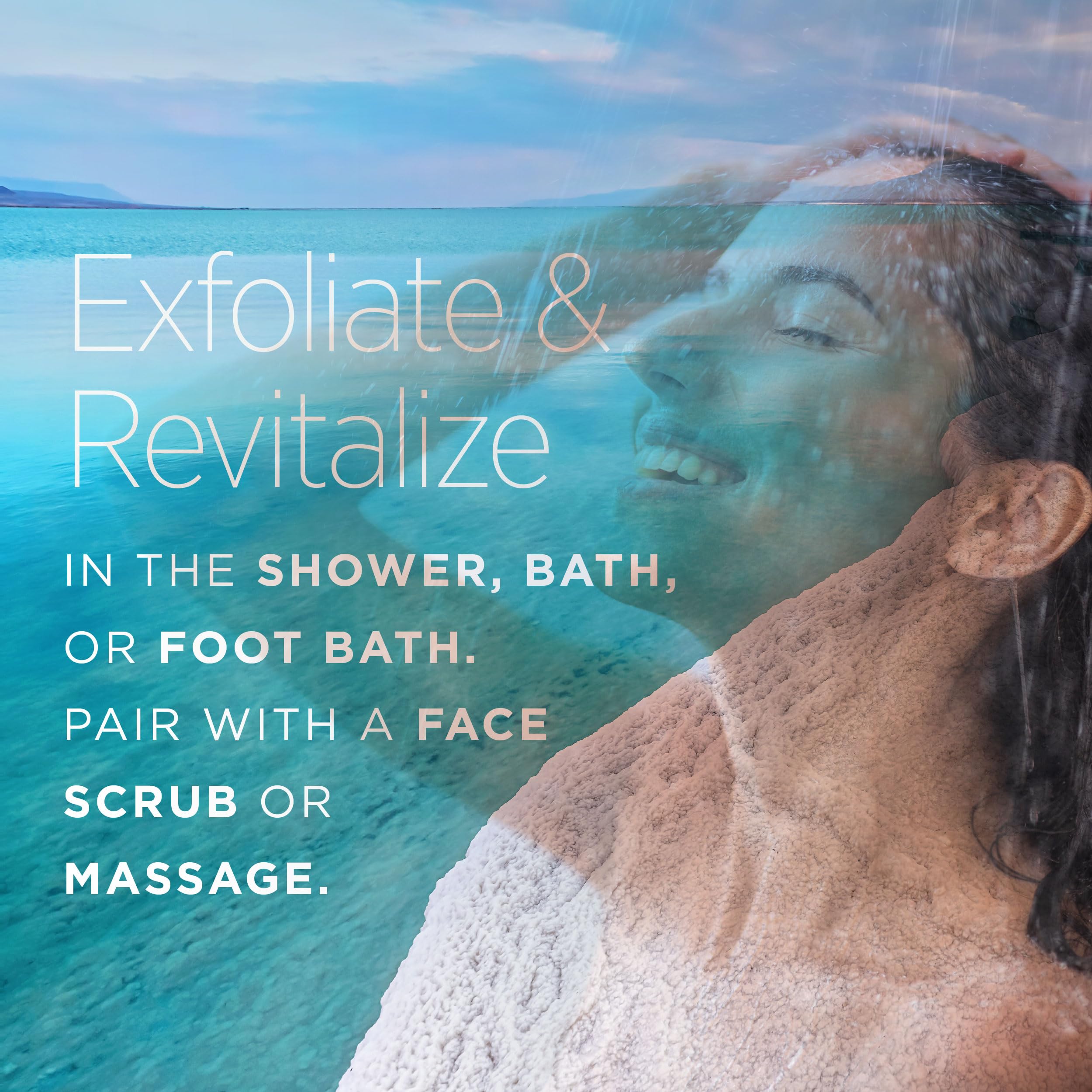 Minera Dead Sea Salt, 100% Pure & Natural, 10 lbs. Coarse Grain (0-1.7-4 mm) Bulk Bag, Easily Dissolving Dead Sea Salts for Soaking & Bathing, Skin Nourishing Coarse Sea Salt, Unscented