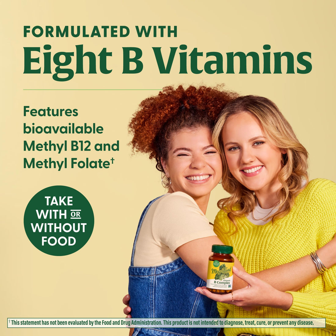 MegaFood Balanced B Complex - B Complex Vitamin Supplement, 8 B Vitamins including Vitamin B6, Vitamin B12, Folate, Biotin & more, Supports Cellular Energy Production, Vegan, Gluten Free - 30 Tablets