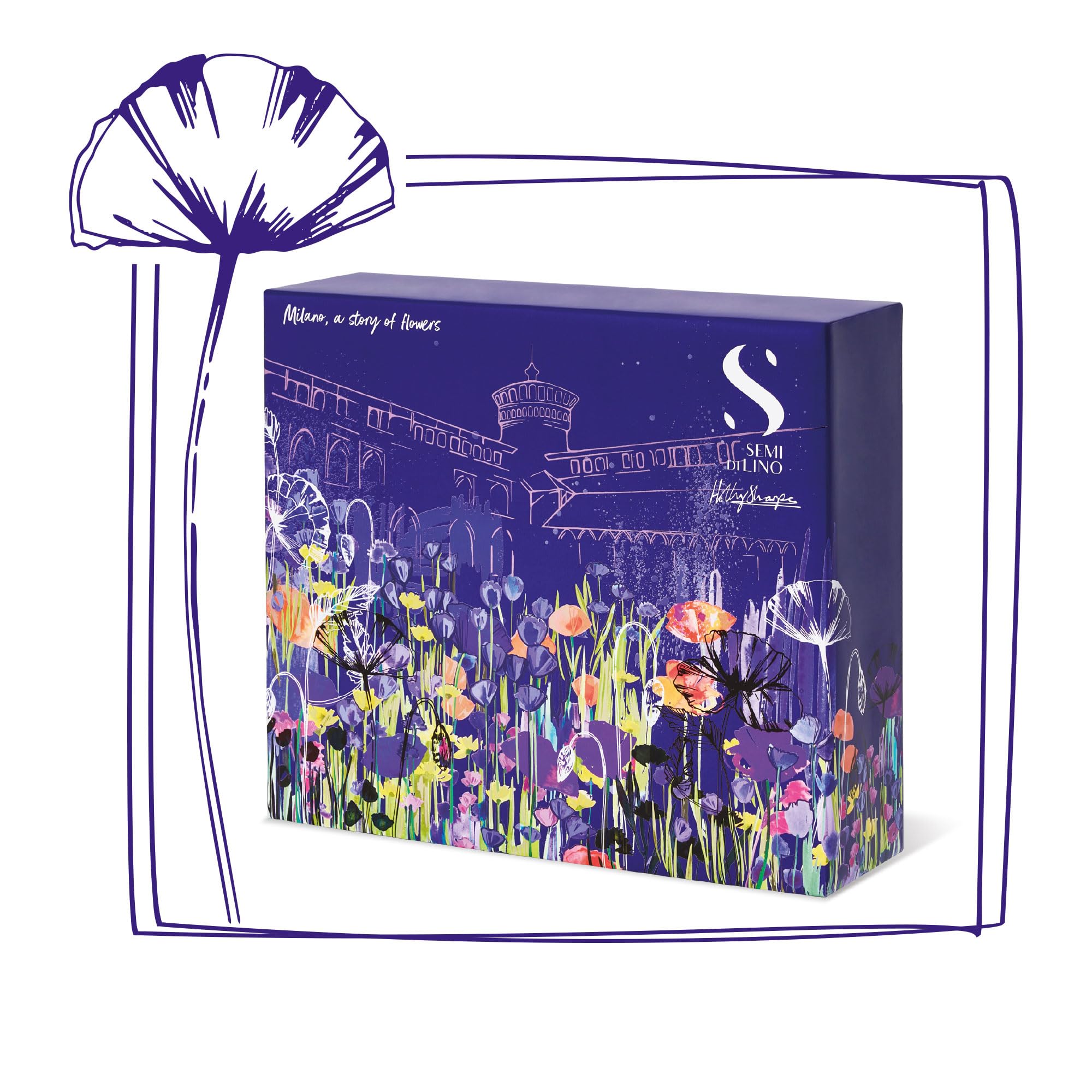 Alfaparf Milano Semi di Lino Anti-Yellow Gift Set for Blonde, Platinum and Silver Hair - Sulfate Free Shampoo, Conditioner and Spray - Removes Yellow and Brassy Tones - Corrects Brassiness