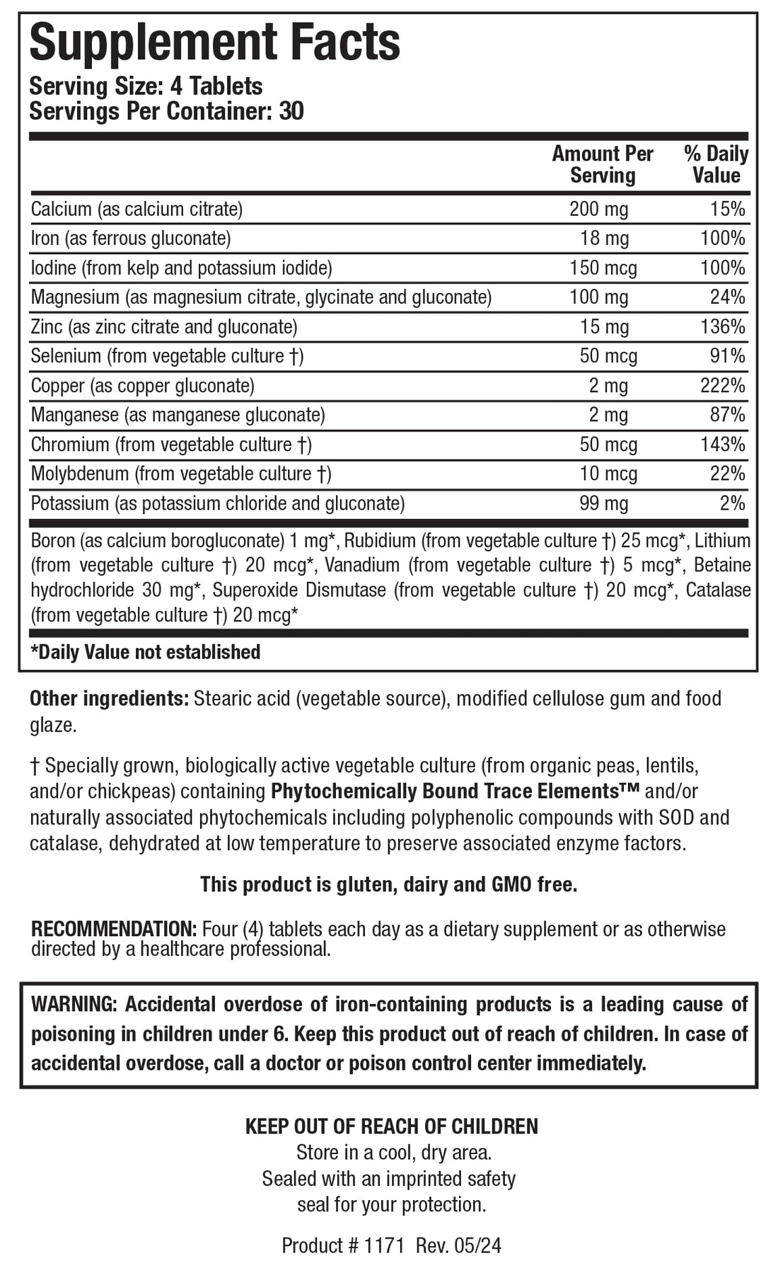Biotics Research Multi-Mins (Potent Mineral Combination) Bioavailable Multi Mineral Supplement with Mineral Chelates and Whole Food Trace Minerals. Magnesium, Chromium, Iodine (120 Tablets)