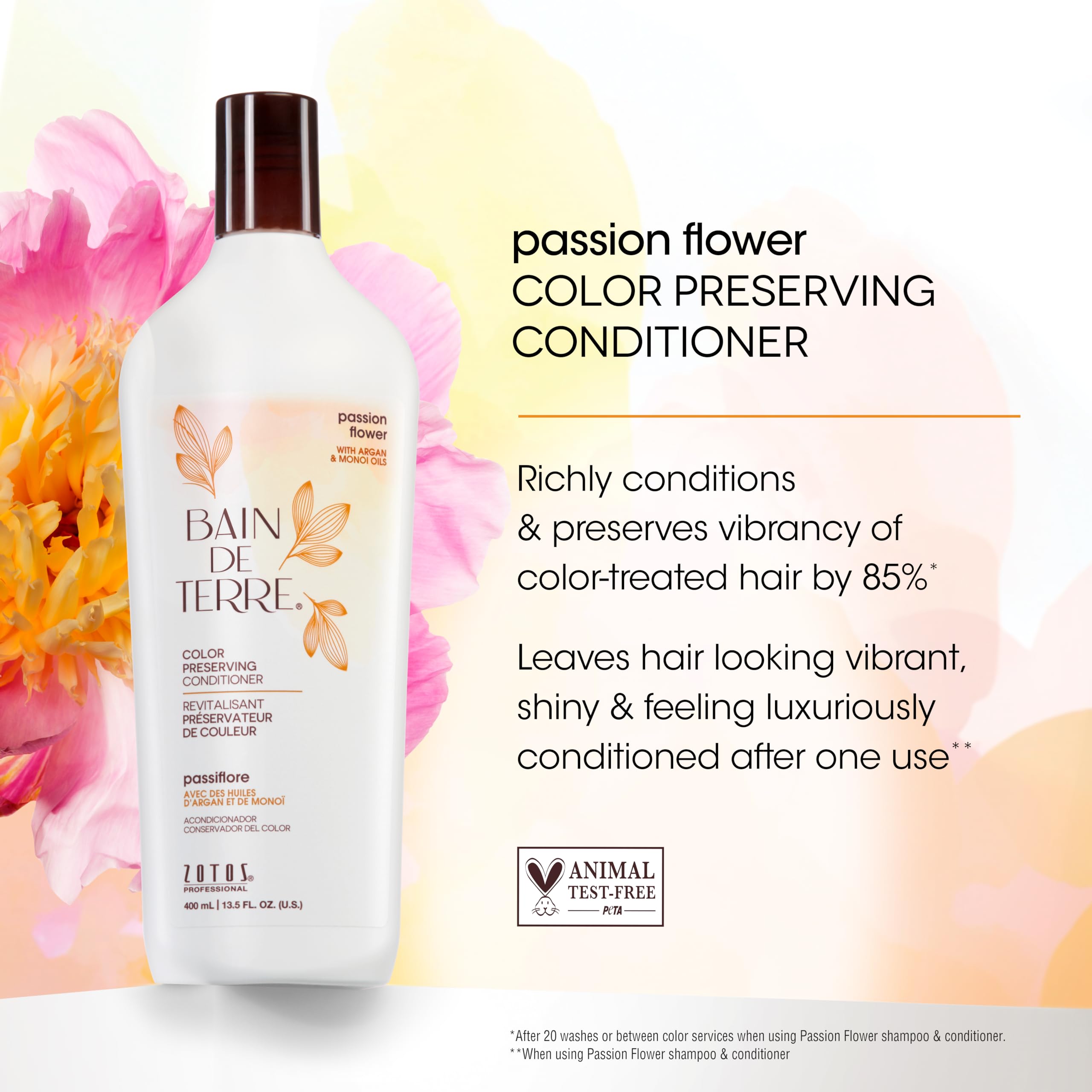 Bain De Terre Passion Flower Color Conditioner 33.81 Fluid Ounce