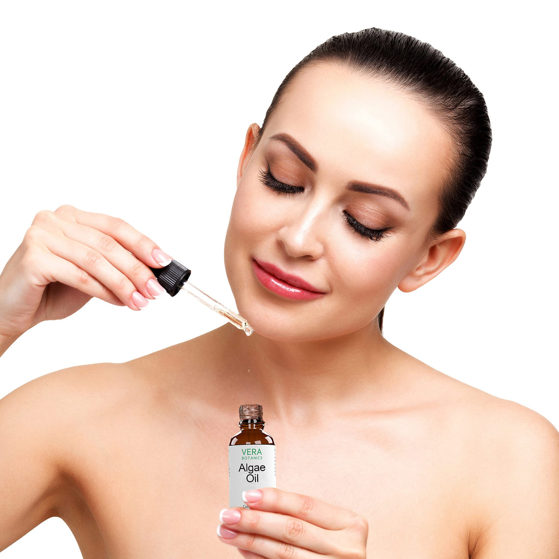 Vera Botanics ALGAE OIL 100% Pure & Natural, Unrefined, Cold-Pressed For Face, Dry Skin, Nails, Lips, Body & Hair - Reduce Hair Breakage, Appearance of Scars from Psoriasis, Eczema & Acne