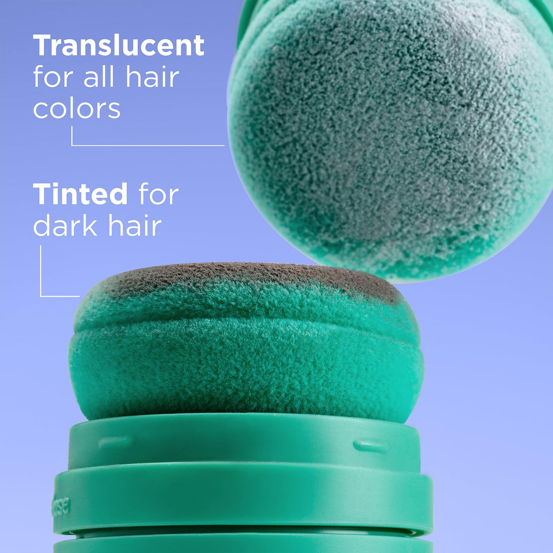 Briogeo Style & Treat Dry Shampoo Puff - Tinted for Dark Hair - Mattifying Dry Shampoo Powder - Non-Aerosol, Talc Free, Benzene Free - 0.5 oz/15 g