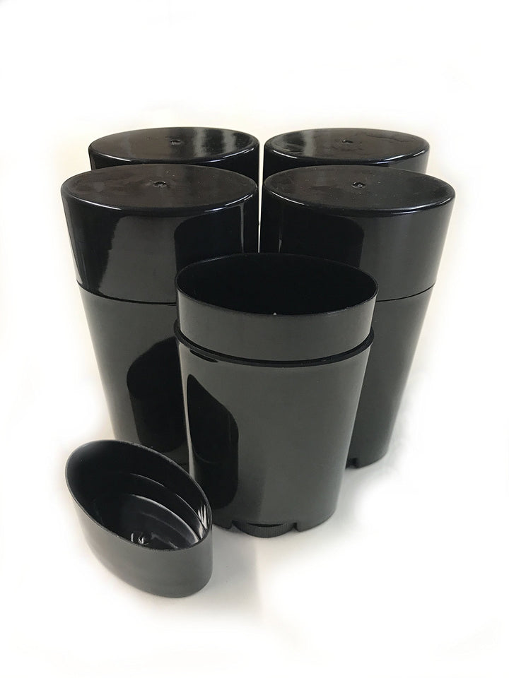 Eclectic Supply Black: Dmtse Deodorant Containers, New & Empty; Pack of 5