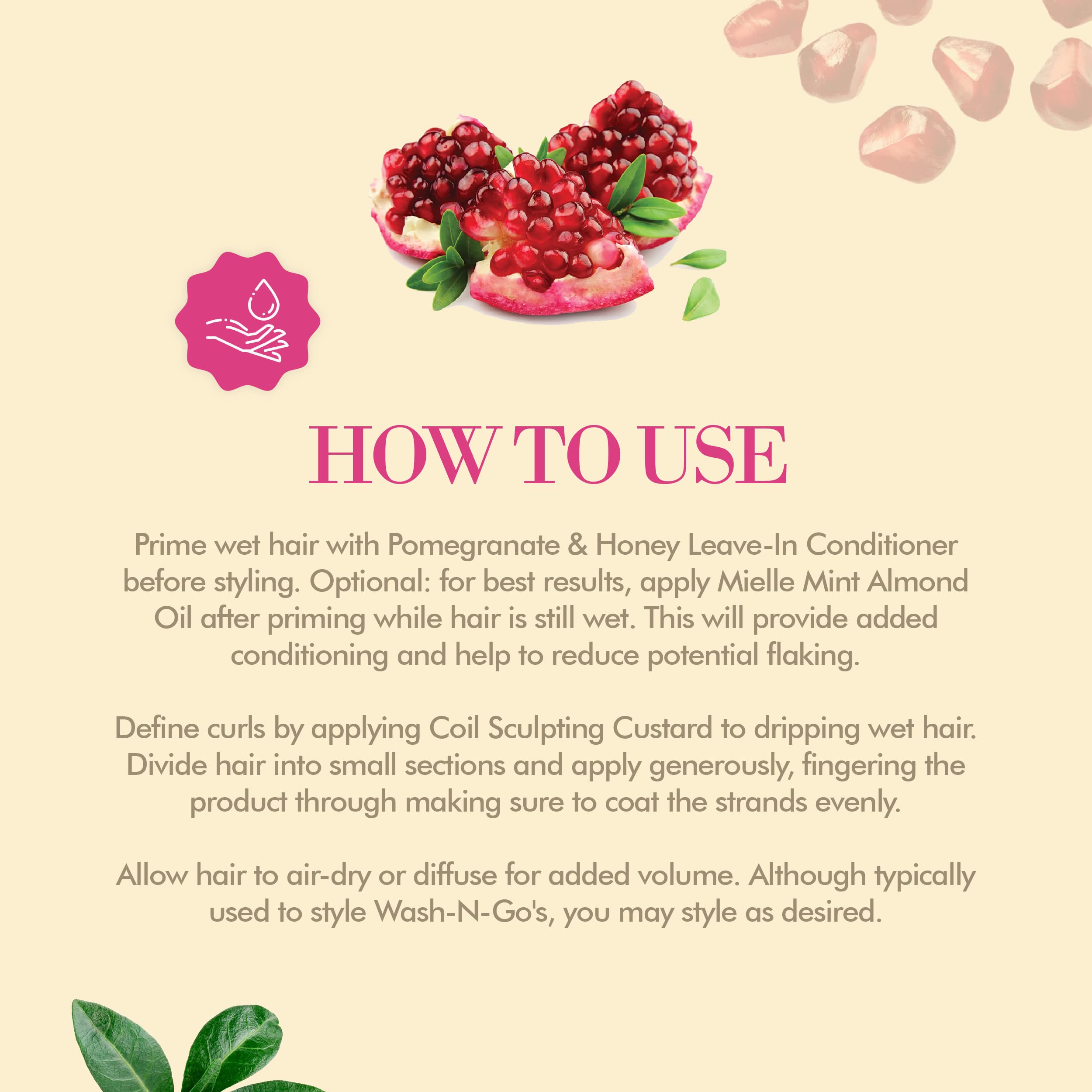 Pomegranate & Honey Curling Custard