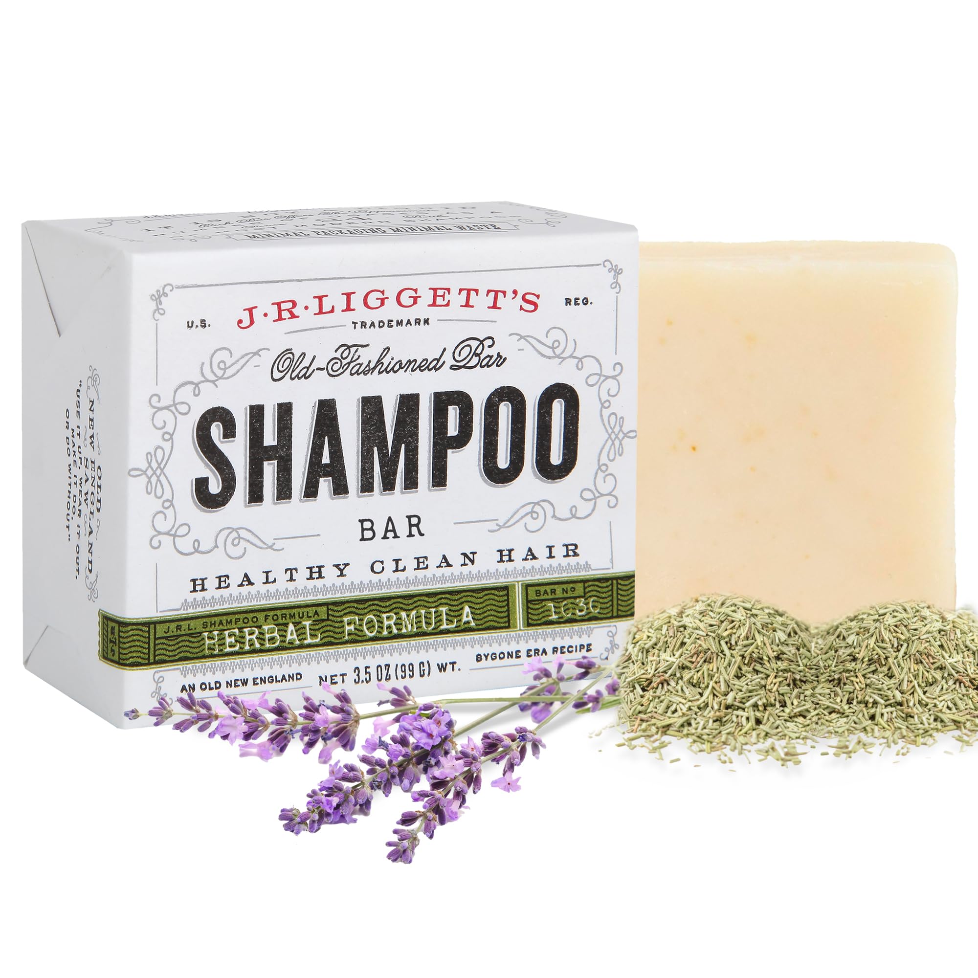 J.R. Liggett Bar Shampoo, Herbal Formula, 3.5 oz.