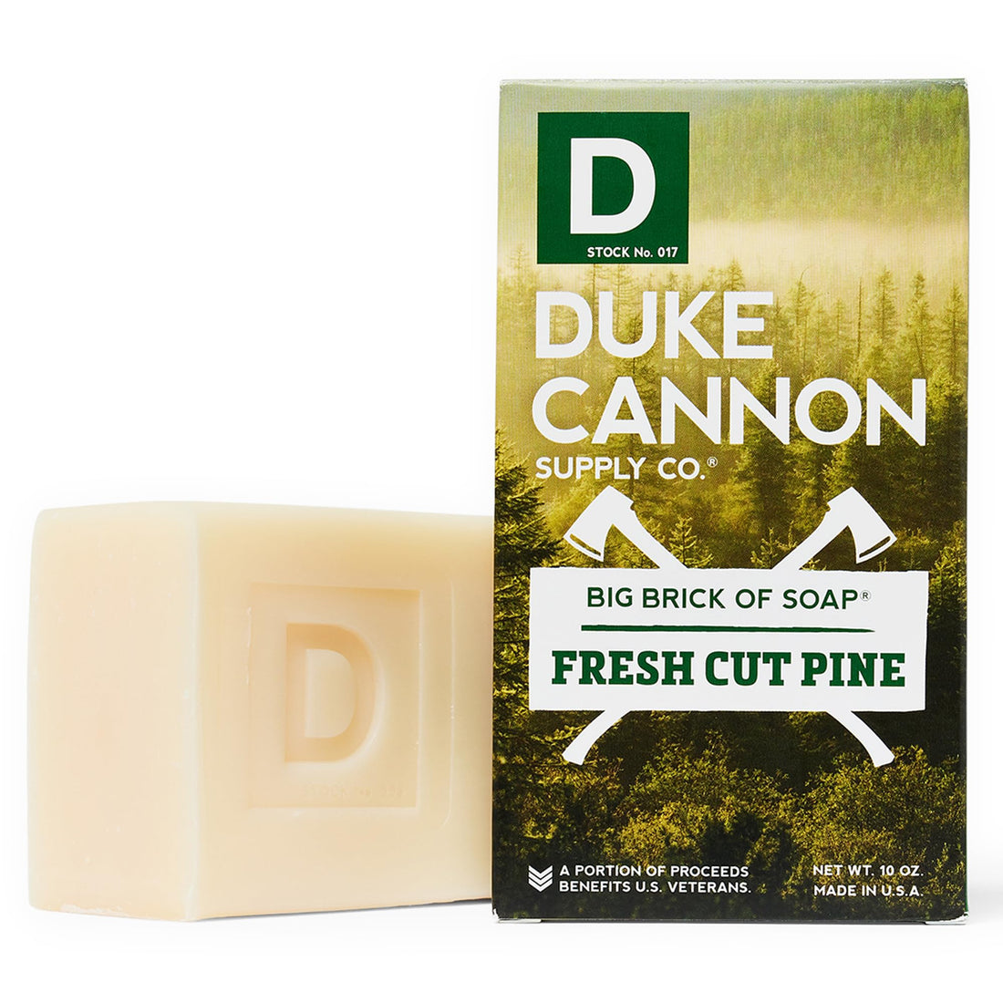 Duke Cannon Great American Frontier Men's Big Brick of Soap - Fresh Cut Pine, 10oz (3 pack)