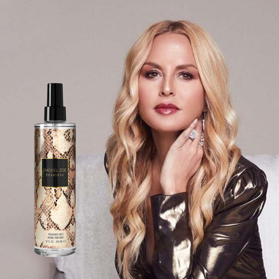Rachel Zoe Fearless Body Mist for Women - Long-Lasting Luxury Body Mist with Woody Scents with Notes of Coconut, Amber & Tuberose - Gift for Women - 300 ml
