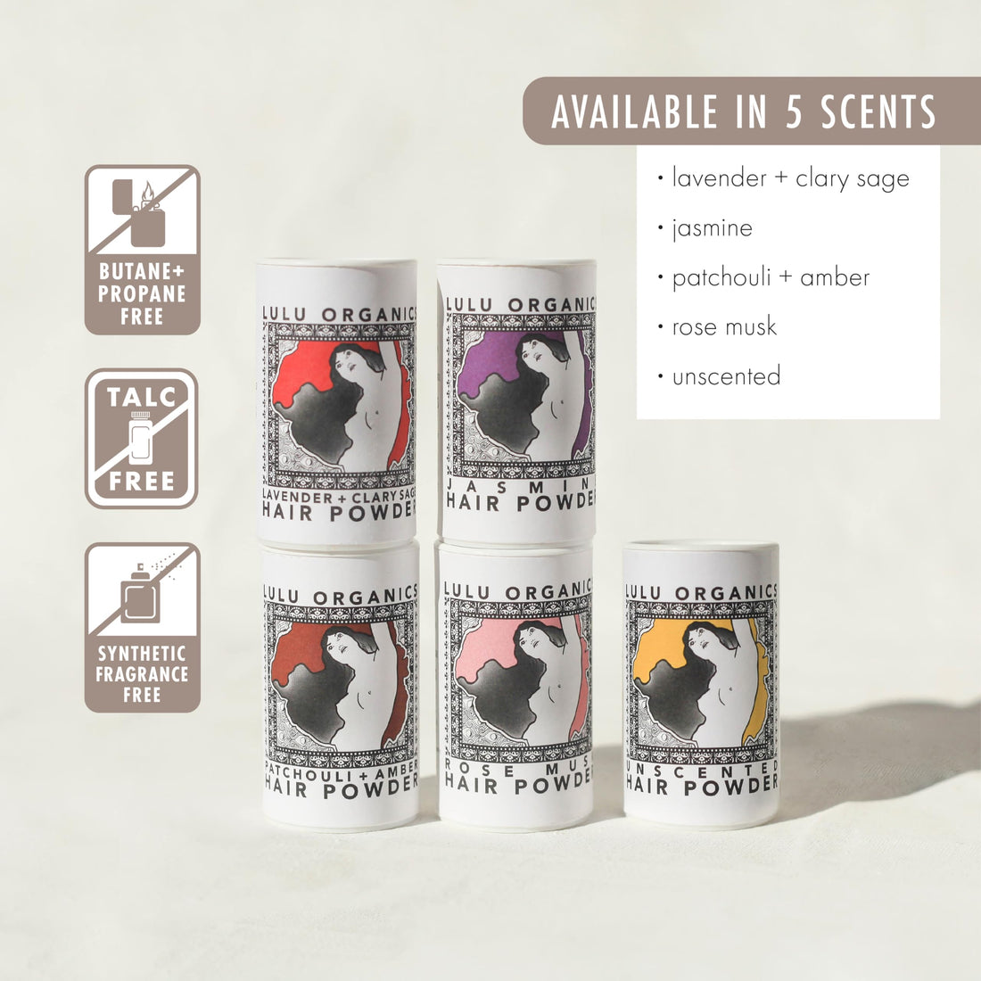 Organic Lavender & Clary Sage Travel Size Hair Powder 1oz