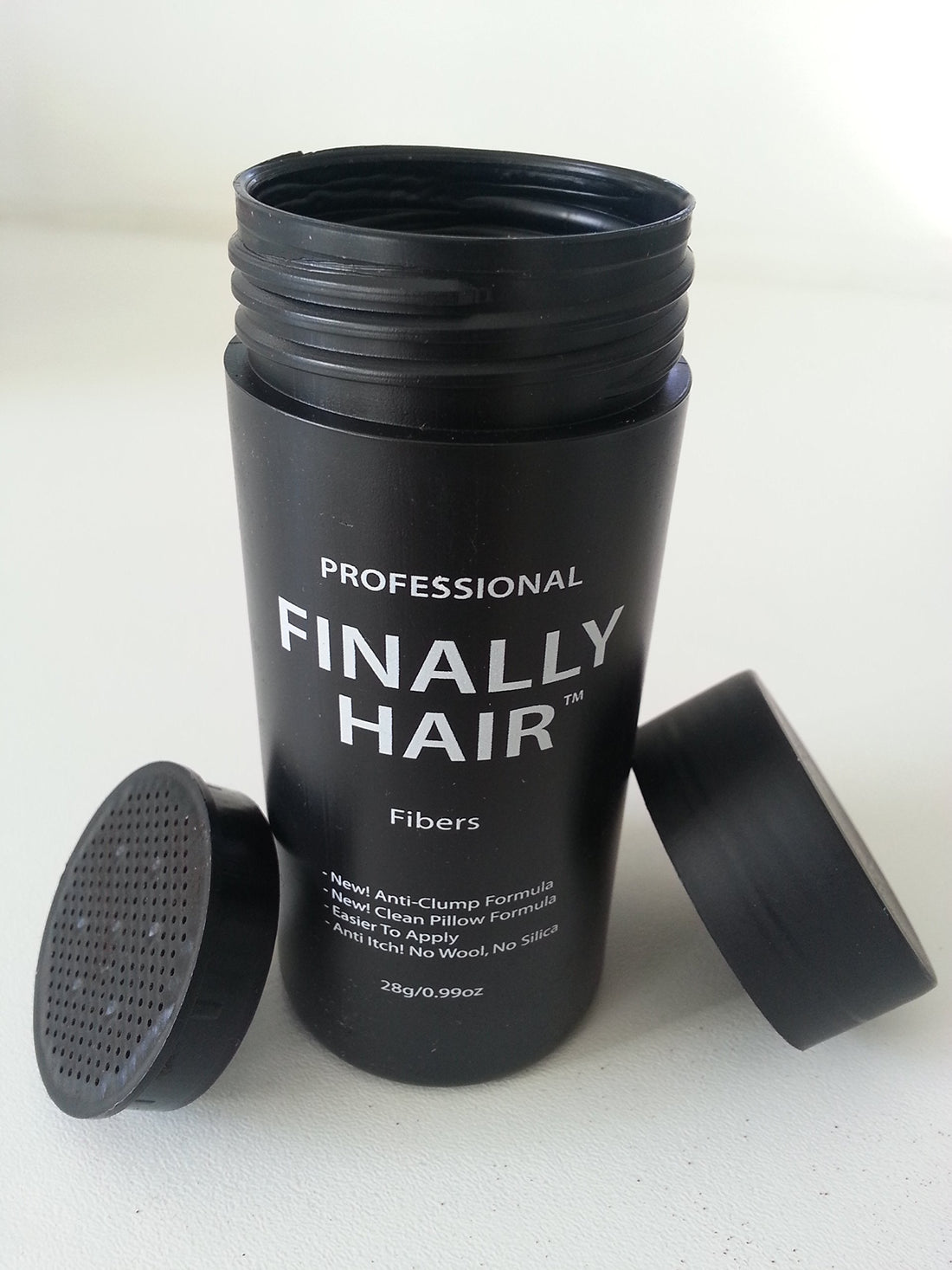 Dark Brown : Hair Building Fibers 200 Grams 7 Oz. With Bottle By Finally Hair 50g4 (Dark Brown w/touch of red) use Dark Chocolate Brown for darker/no red