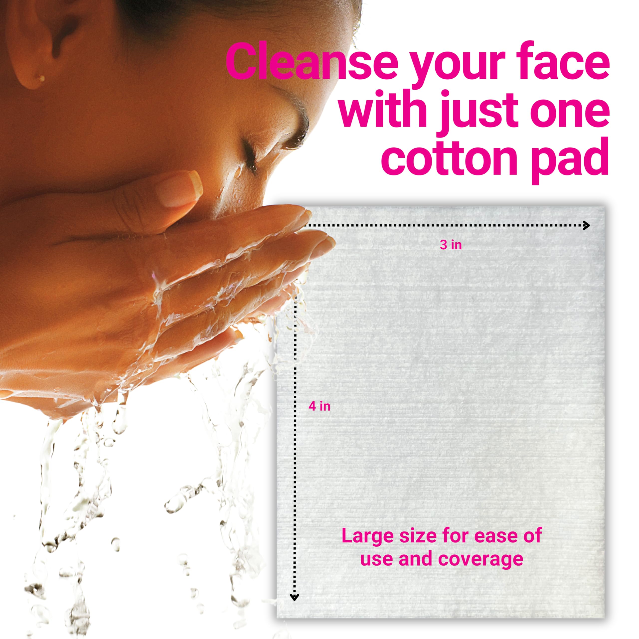 Swisspers Premium Cotton Facial Cleansing Pad, 50 Count