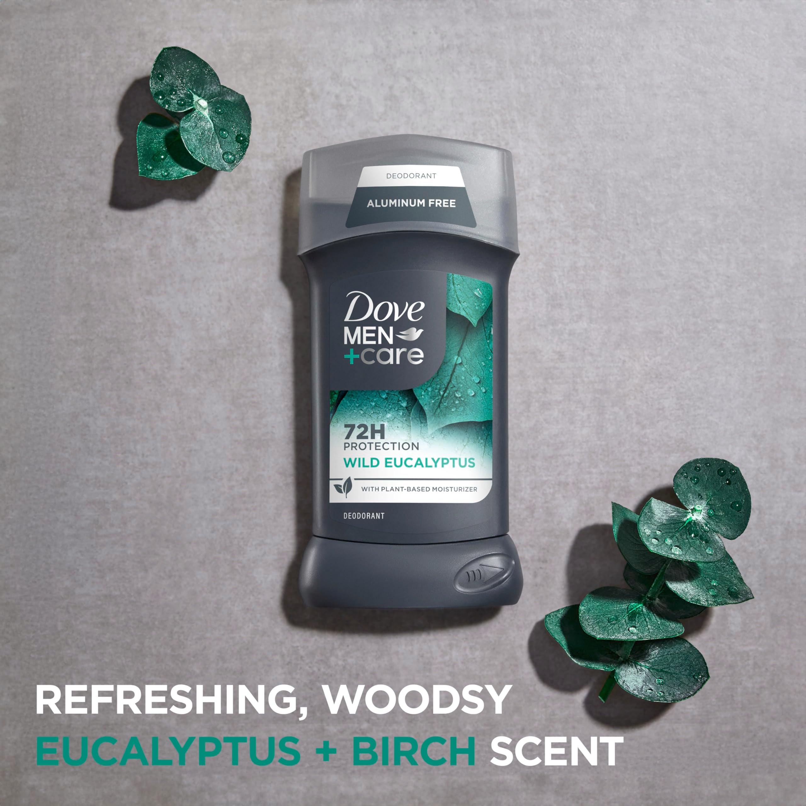 Dove Men+Care Aluminum Free 3 Pack Wild Eucalyptus Deodorant for Men 3 oz