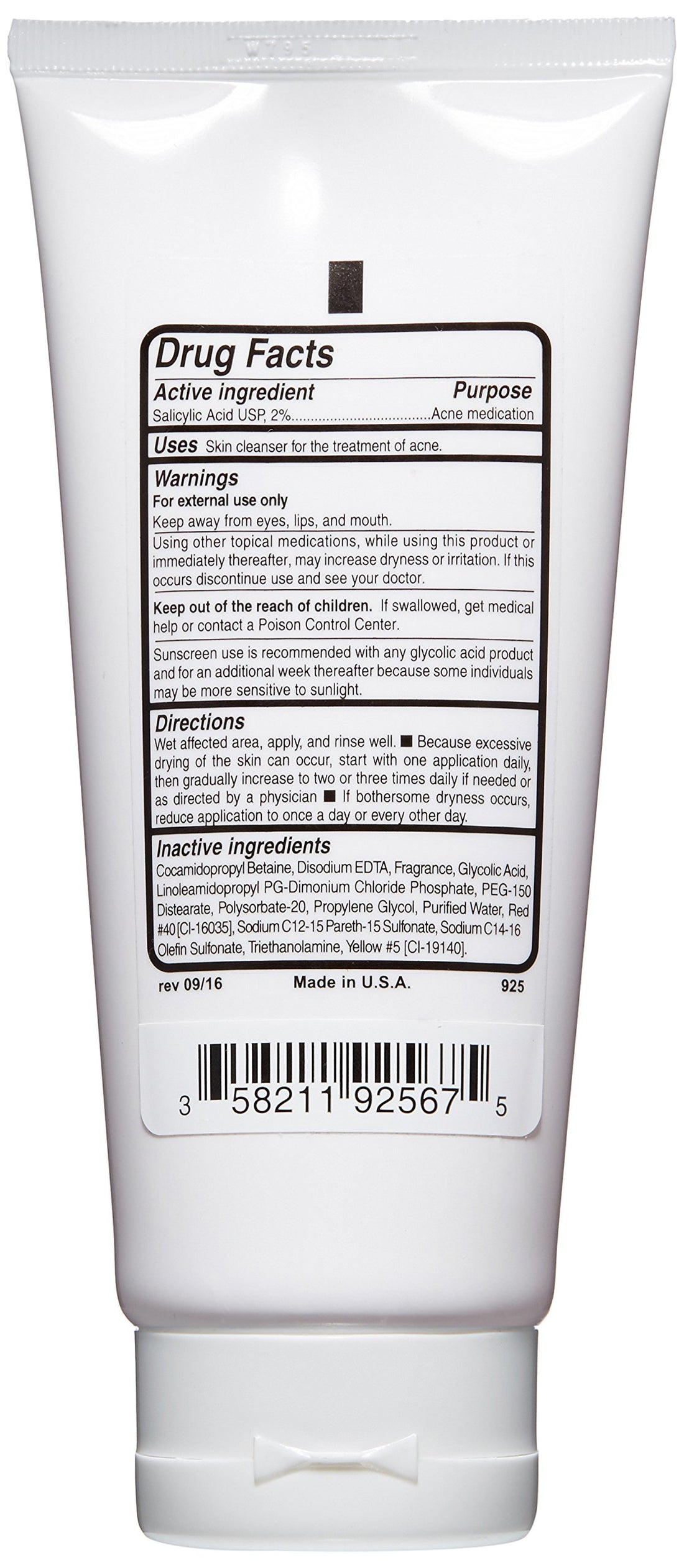 Replenix Acne Solutions Gly/Sal 2-2 Acne Cleanser, 6.7 Oz