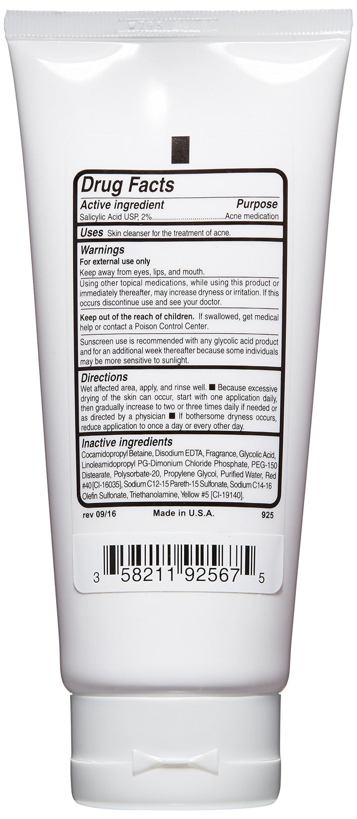 Replenix Acne Solutions Gly/Sal 2-2 Acne Cleanser, 6.7 Oz