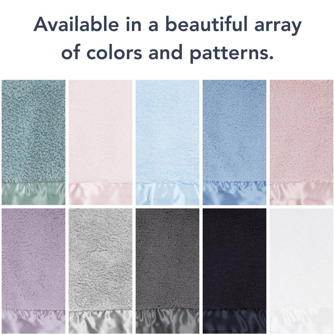 Little Giraffe Baby Blanket - Chenille Soft Blanket with Satin Trim - Baby Stroller Blanket - Newborn Baby Essentials & Gifts - 29 x 35 - Blue